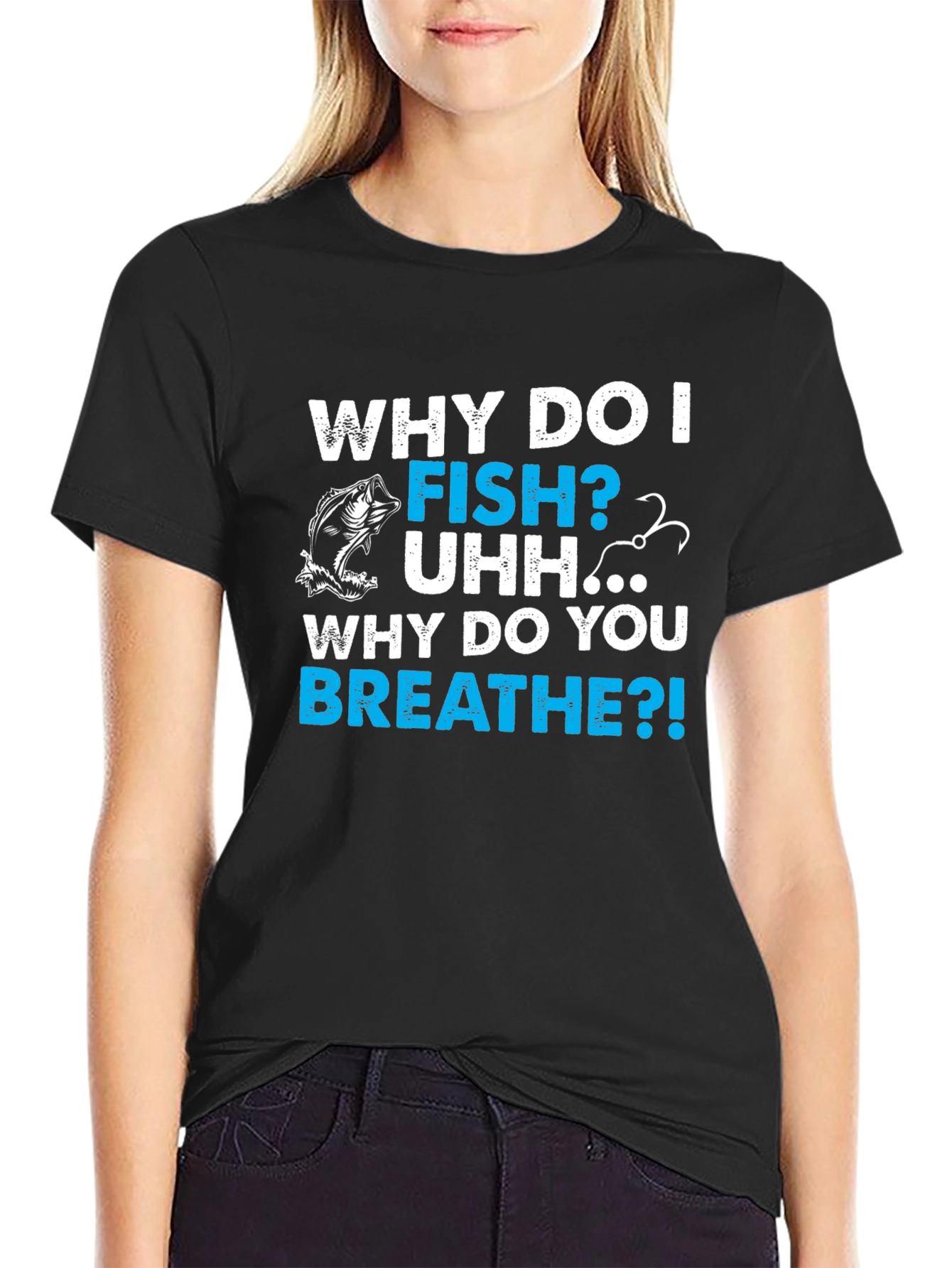 Why Do I Fish? Mens Graphic T-Shirt - Fishing Lover Tee