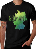 Germany Map Graphic Tee - Stylish Black T-Shirt