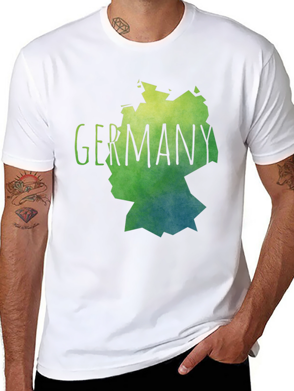 Germany Map Graphic Tee - Stylish Black T-Shirt