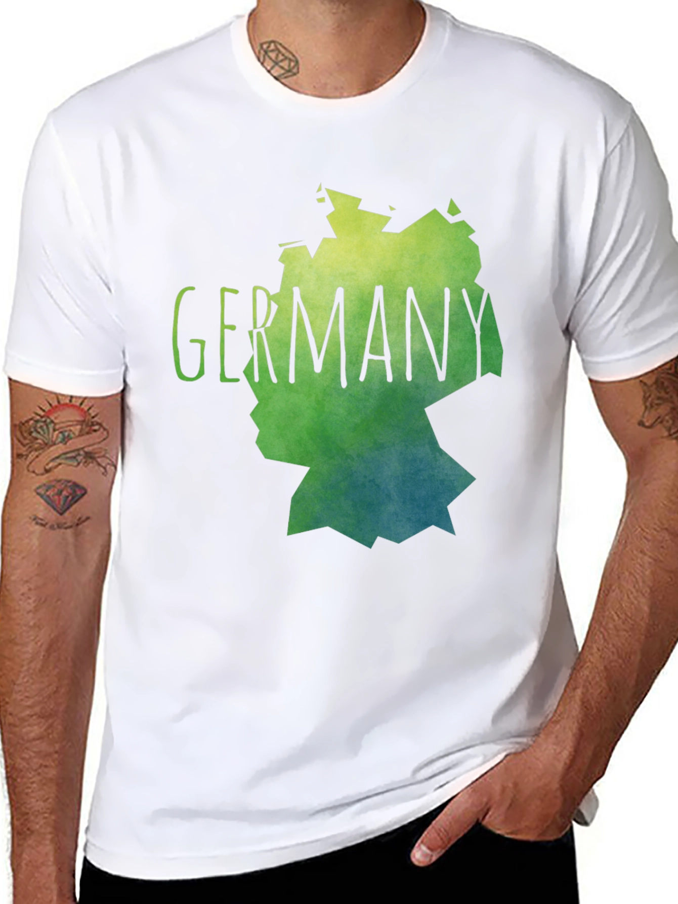 Germany Map Graphic Tee - Stylish Black T-Shirt