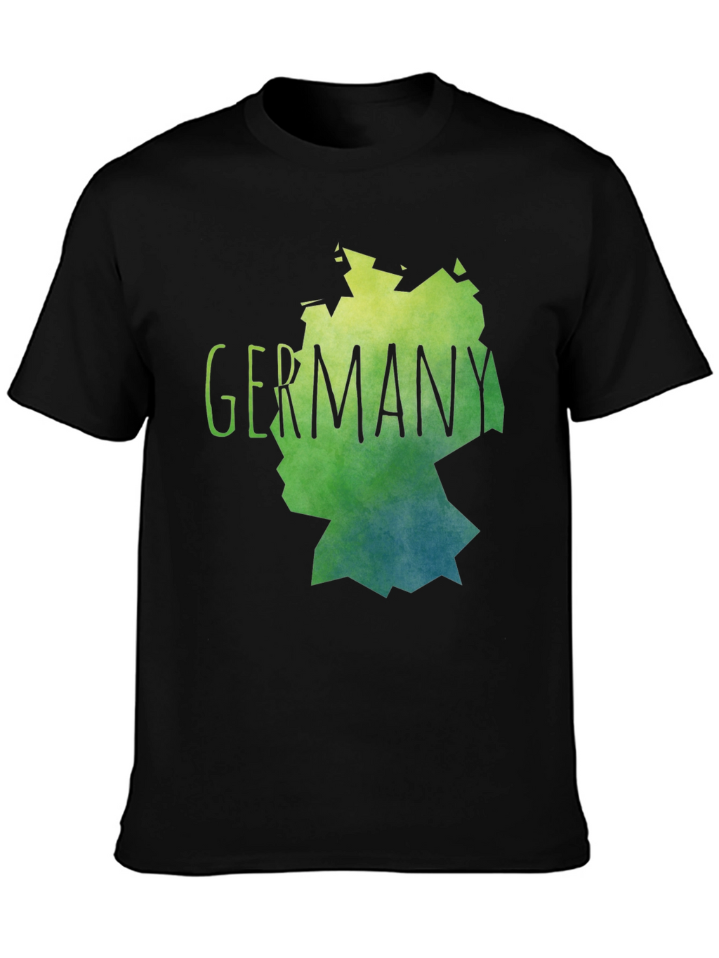 Germany Map Graphic Tee - Stylish Black T-Shirt