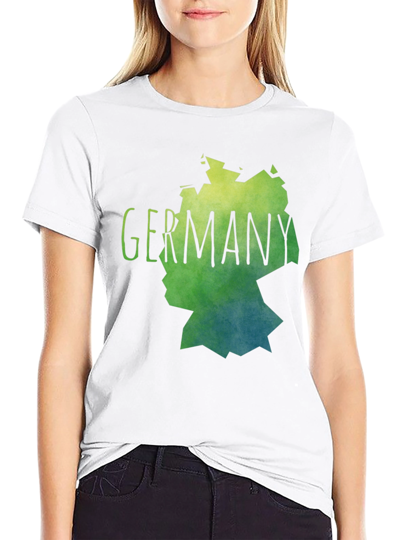 Germany Map Graphic Tee - Stylish Black T-Shirt