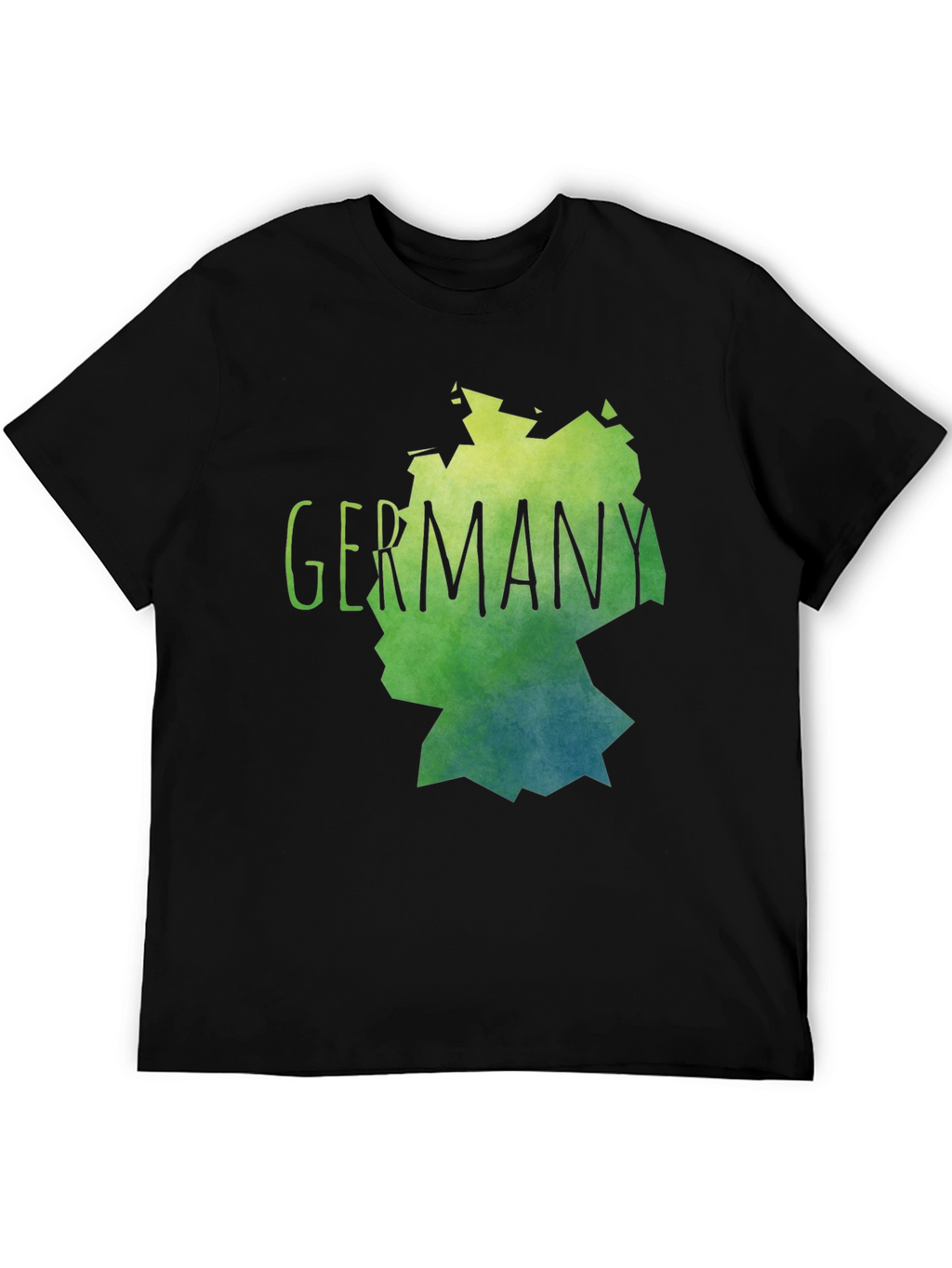 Germany Map Graphic Tee - Stylish Black T-Shirt