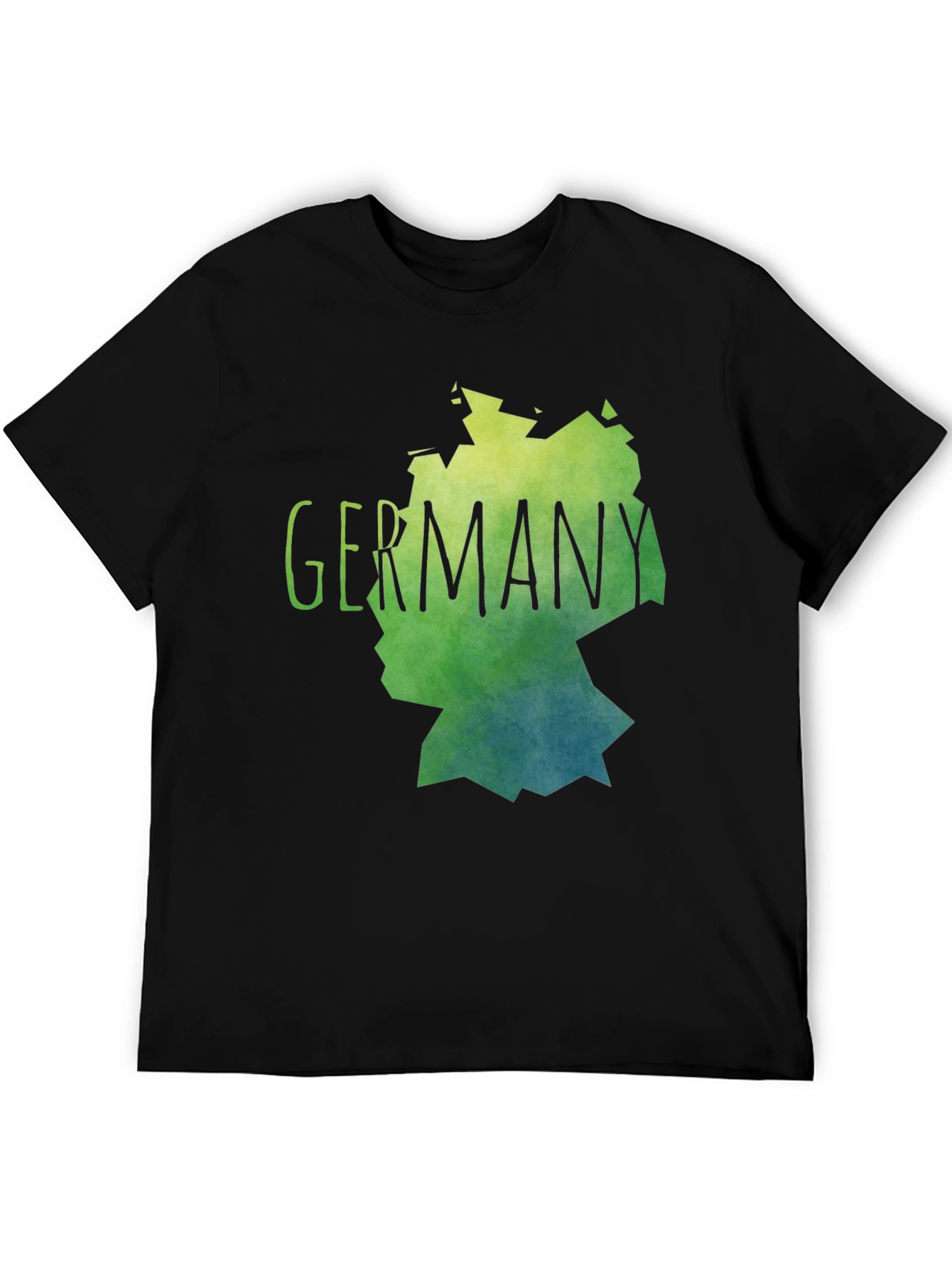 Germany Map Graphic Tee - Stylish Black T-Shirt