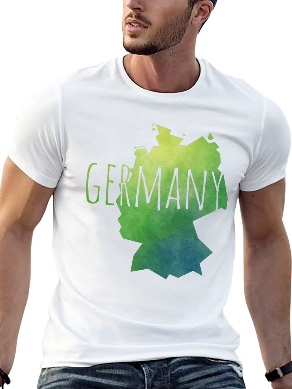 Germany Map Graphic Tee - Stylish Black T-Shirt