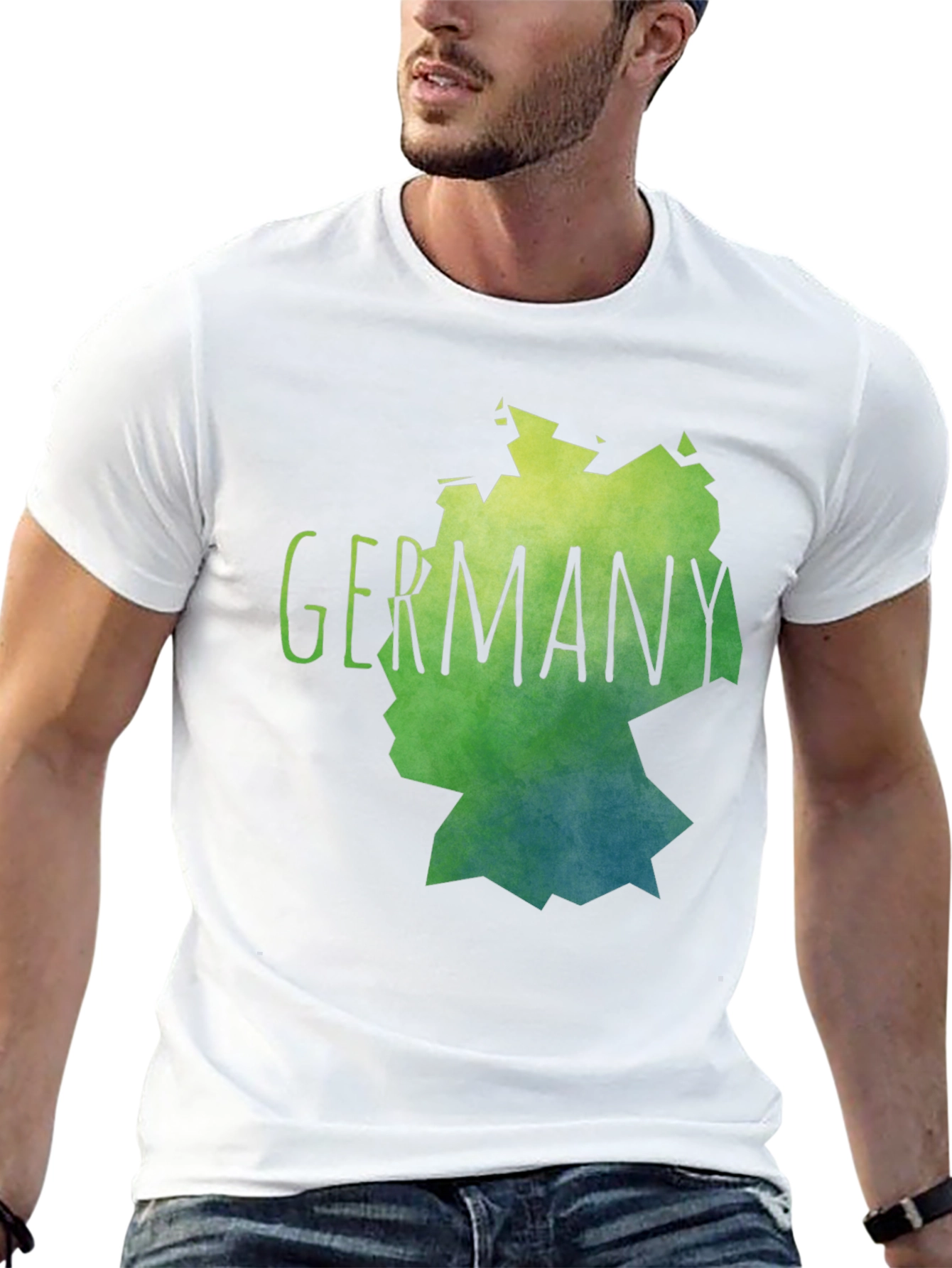 Germany Map Graphic Tee - Stylish Black T-Shirt