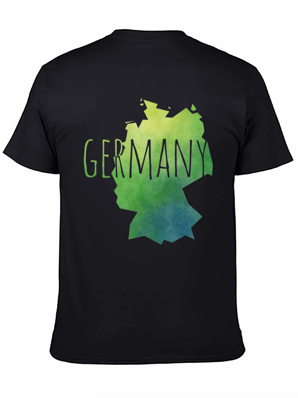 Germany Map Graphic Tee - Stylish Black T-Shirt
