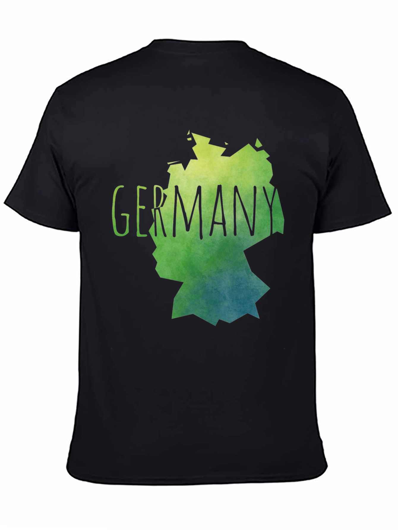 Germany Map Graphic Tee - Stylish Black T-Shirt