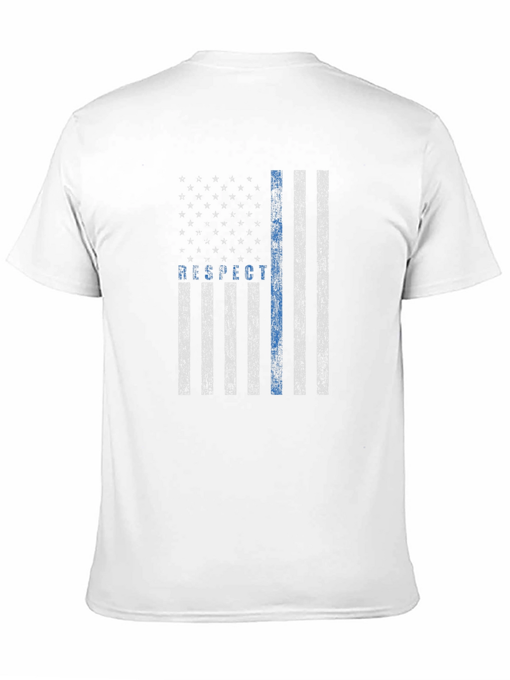 Respect the Blue Line Flag T-Shirt