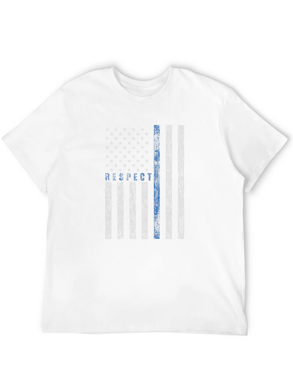 Respect the Blue Line Flag T-Shirt