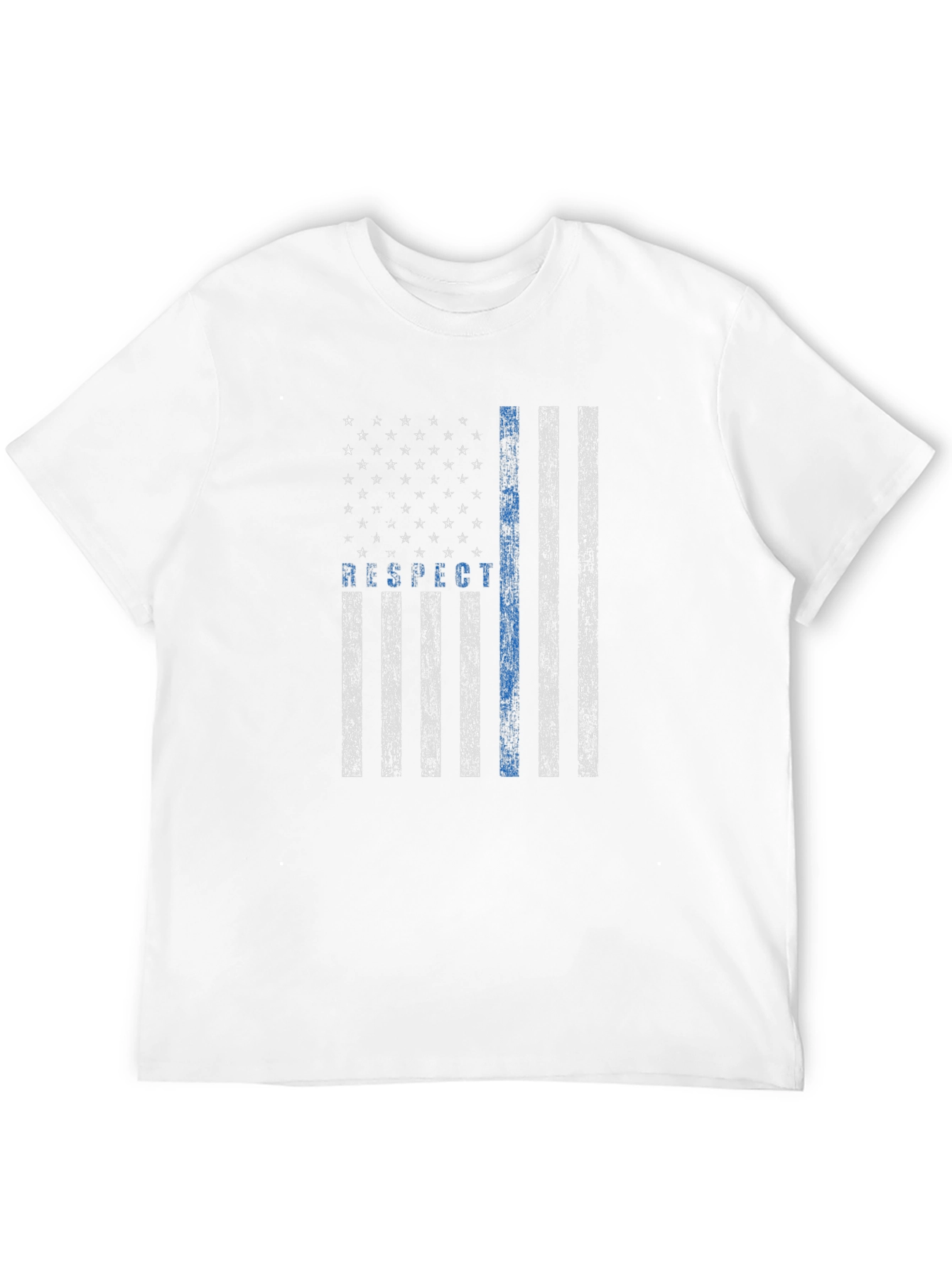 Respect the Blue Line Flag T-Shirt