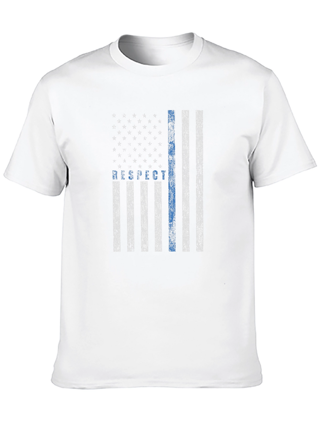 Respect the Blue Line Flag T-Shirt