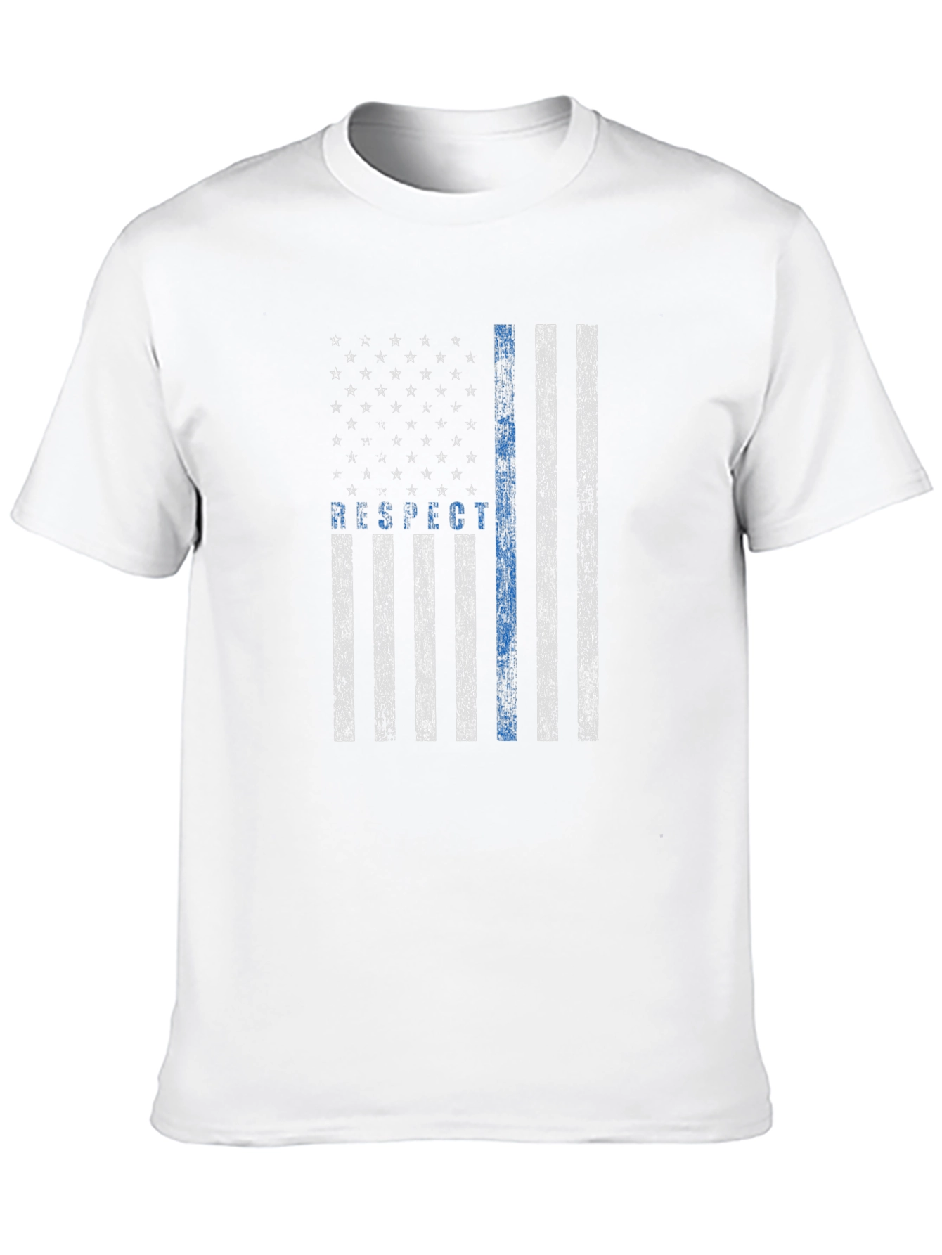Respect the Blue Line Flag T-Shirt
