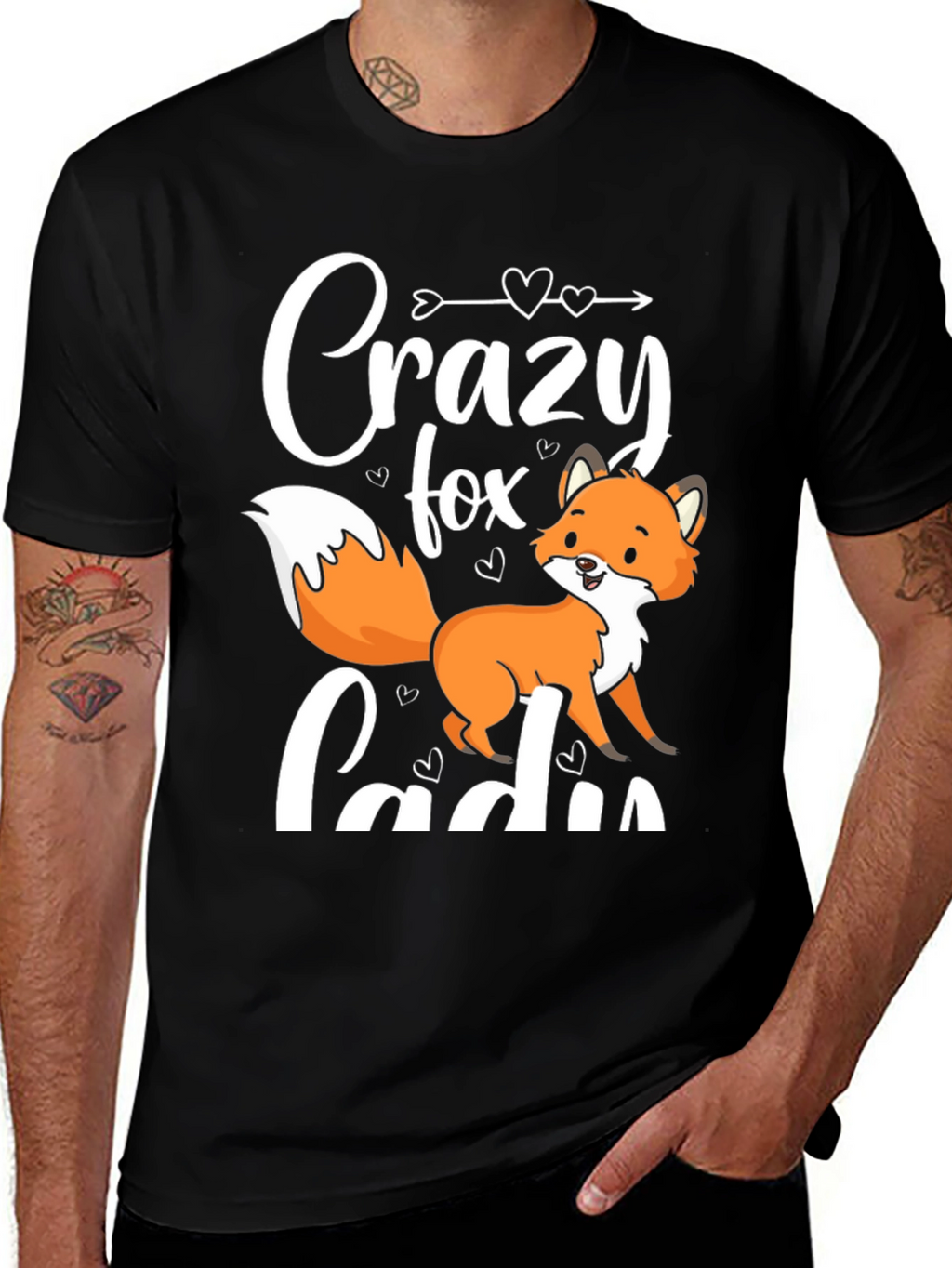 Crazy Fox Lady T-Shirt