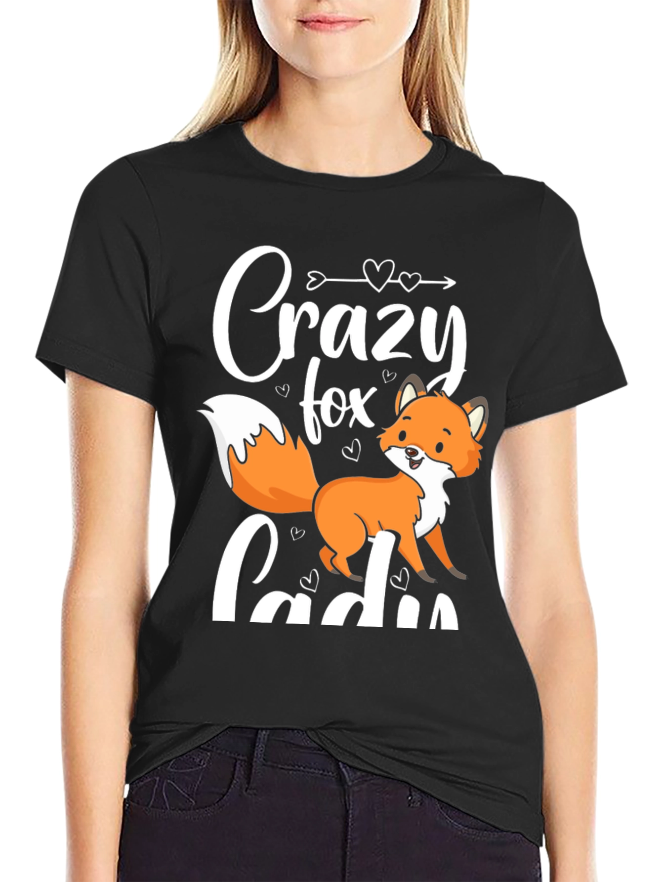Crazy Fox Lady T-Shirt