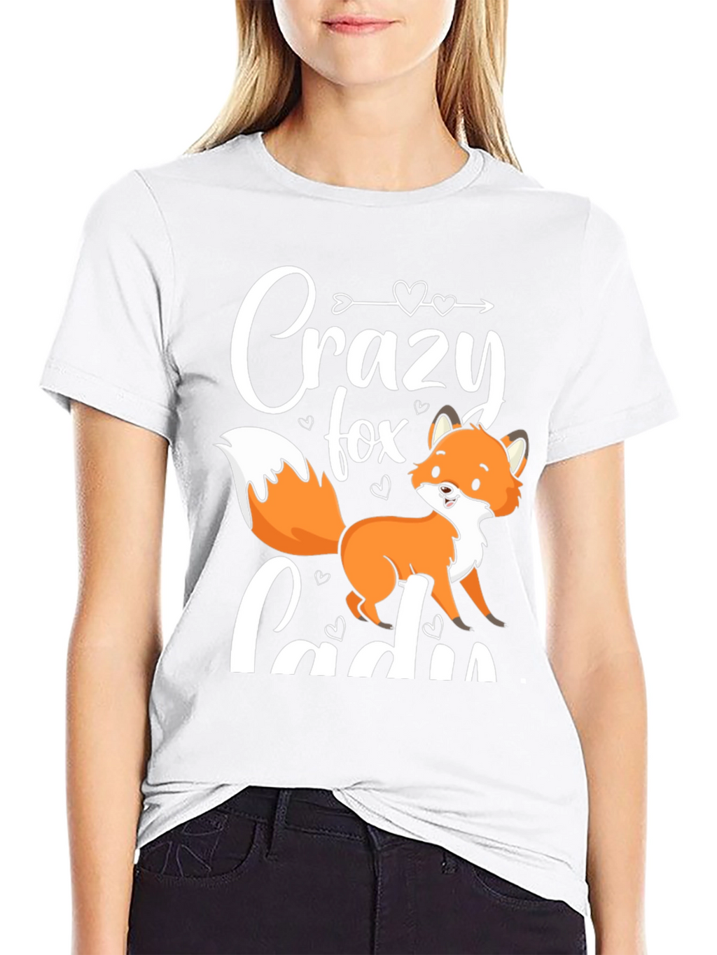Crazy Fox Lady T-Shirt
