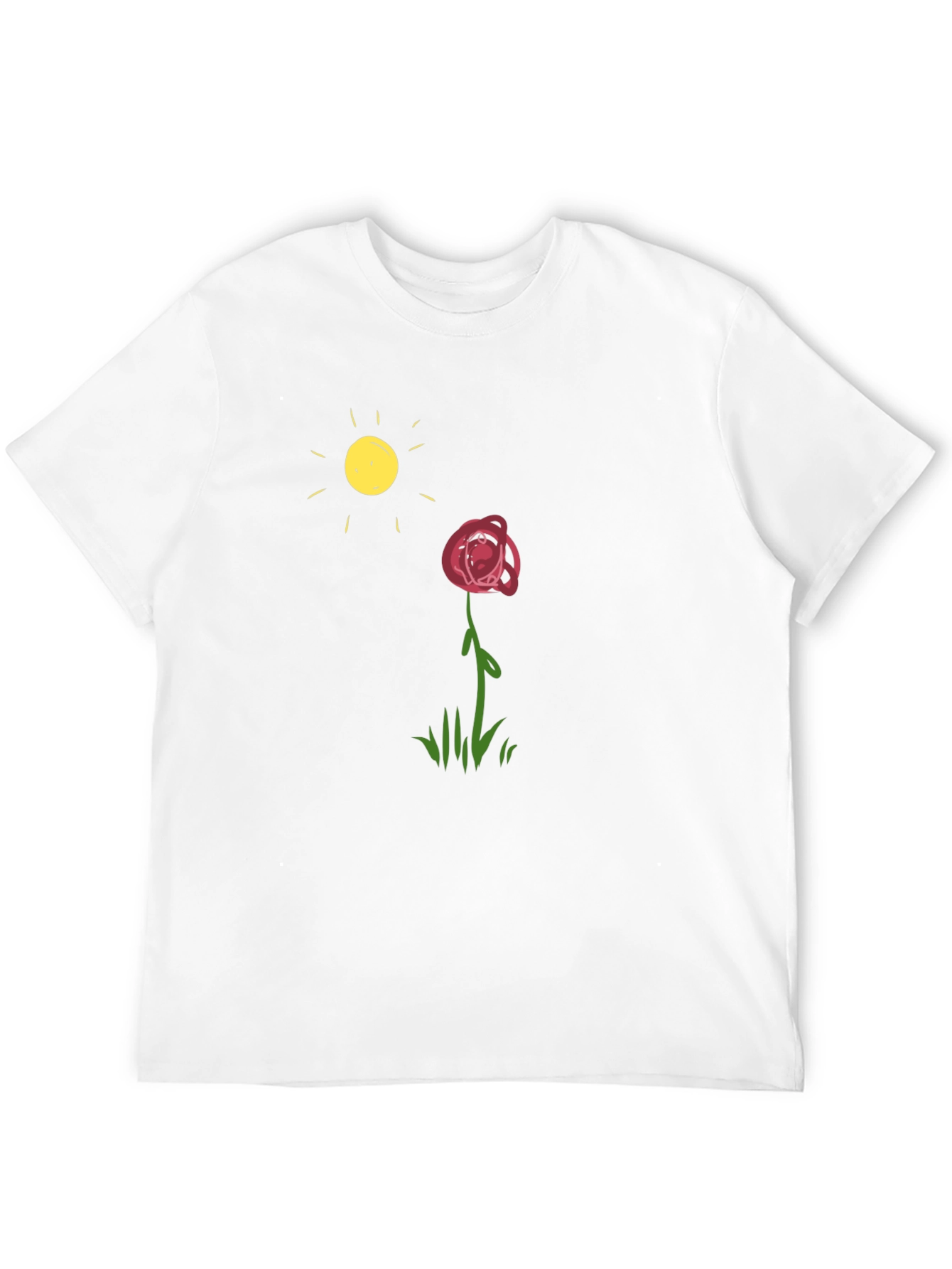 Rose & Sun Graphic Black T-Shirt