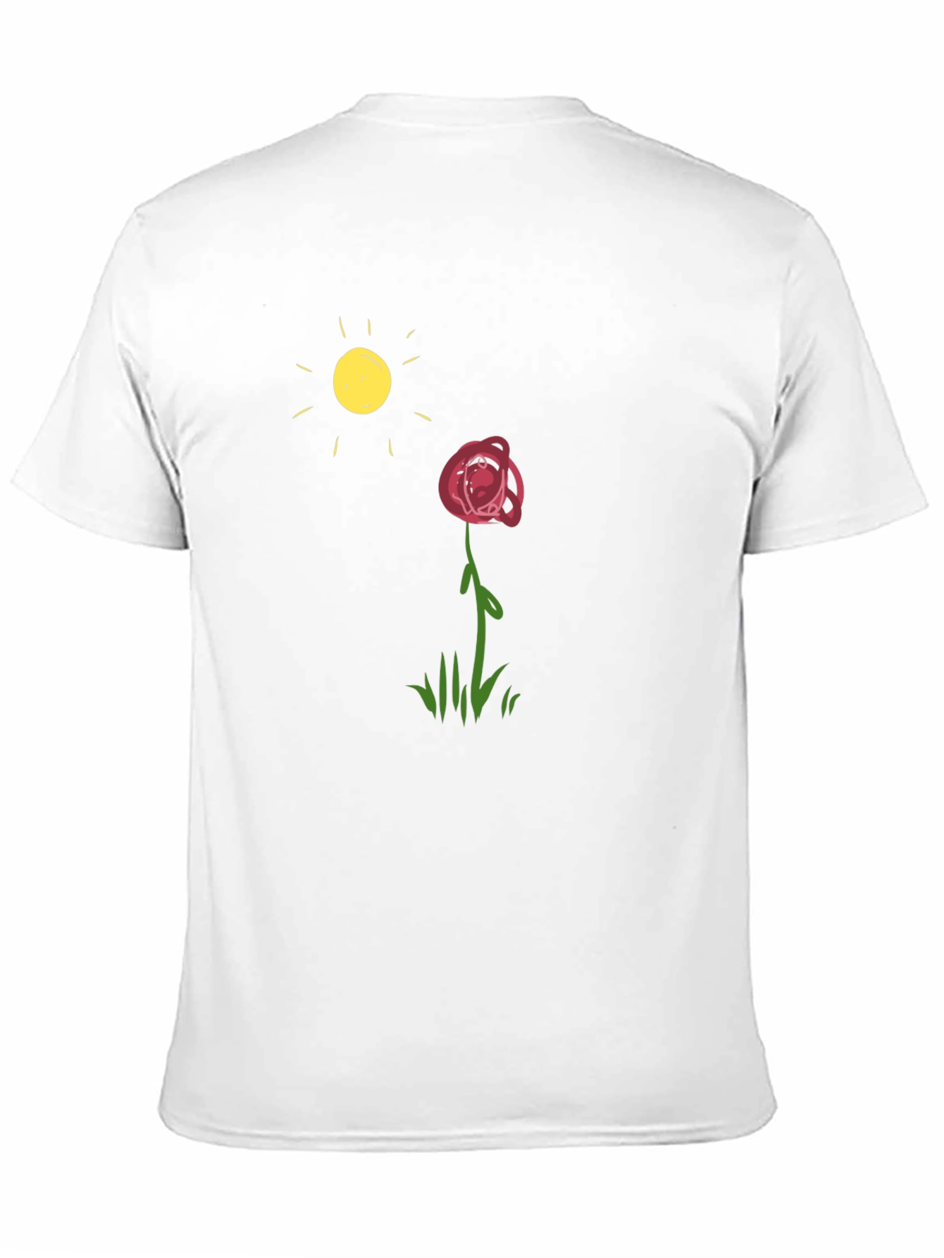 Rose & Sun Graphic Black T-Shirt