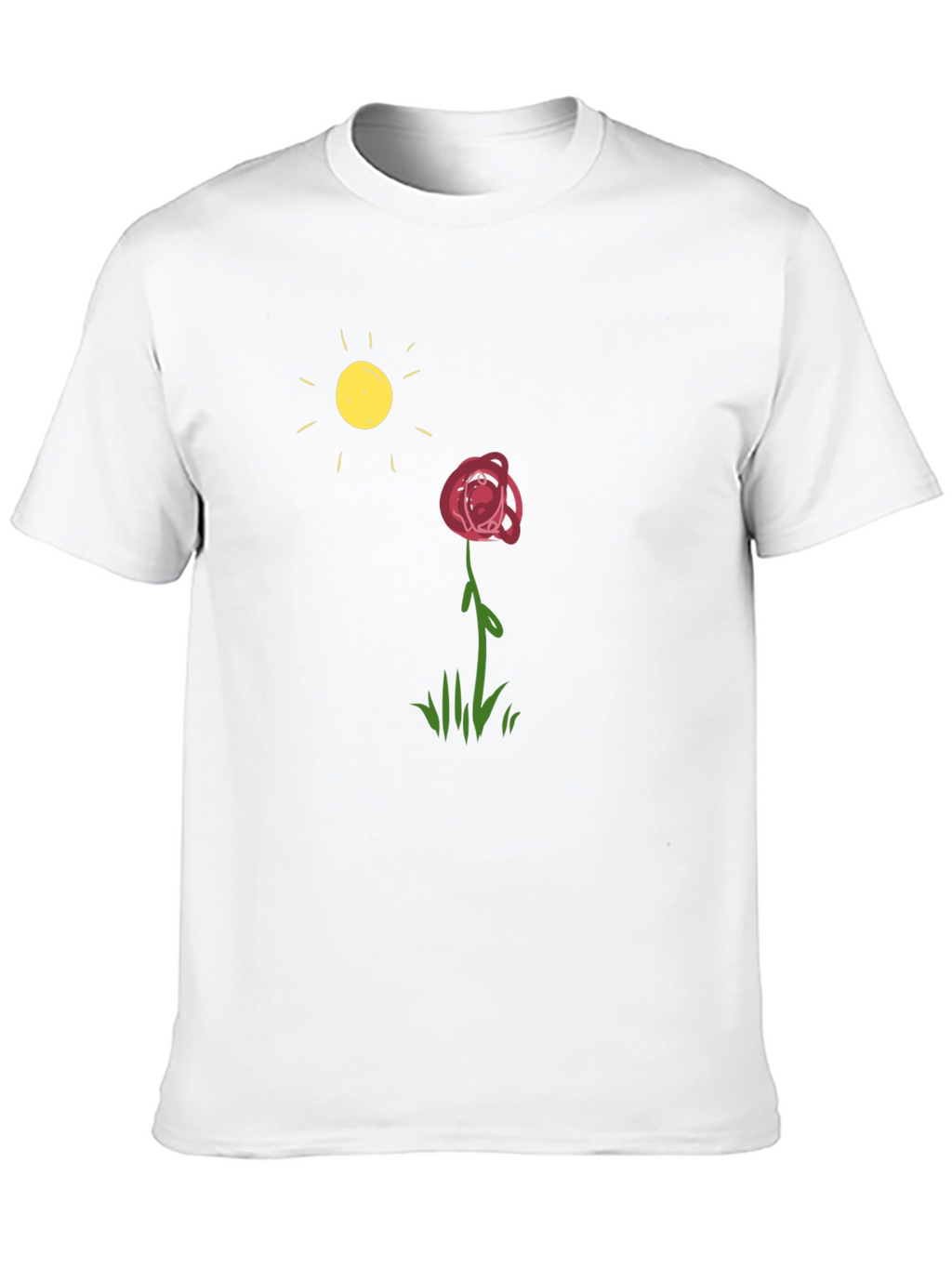 Rose & Sun Graphic Black T-Shirt