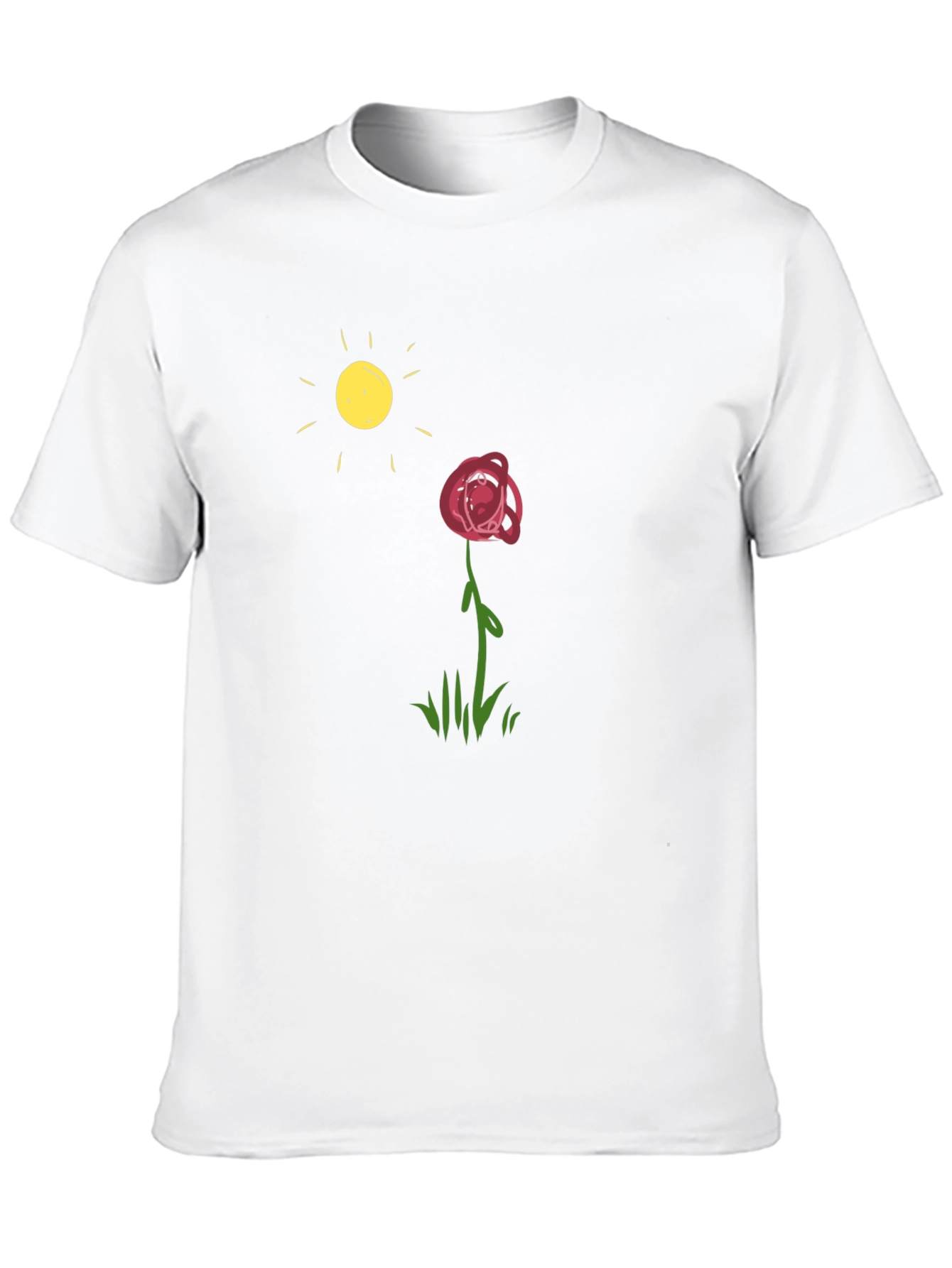 Rose & Sun Graphic Black T-Shirt