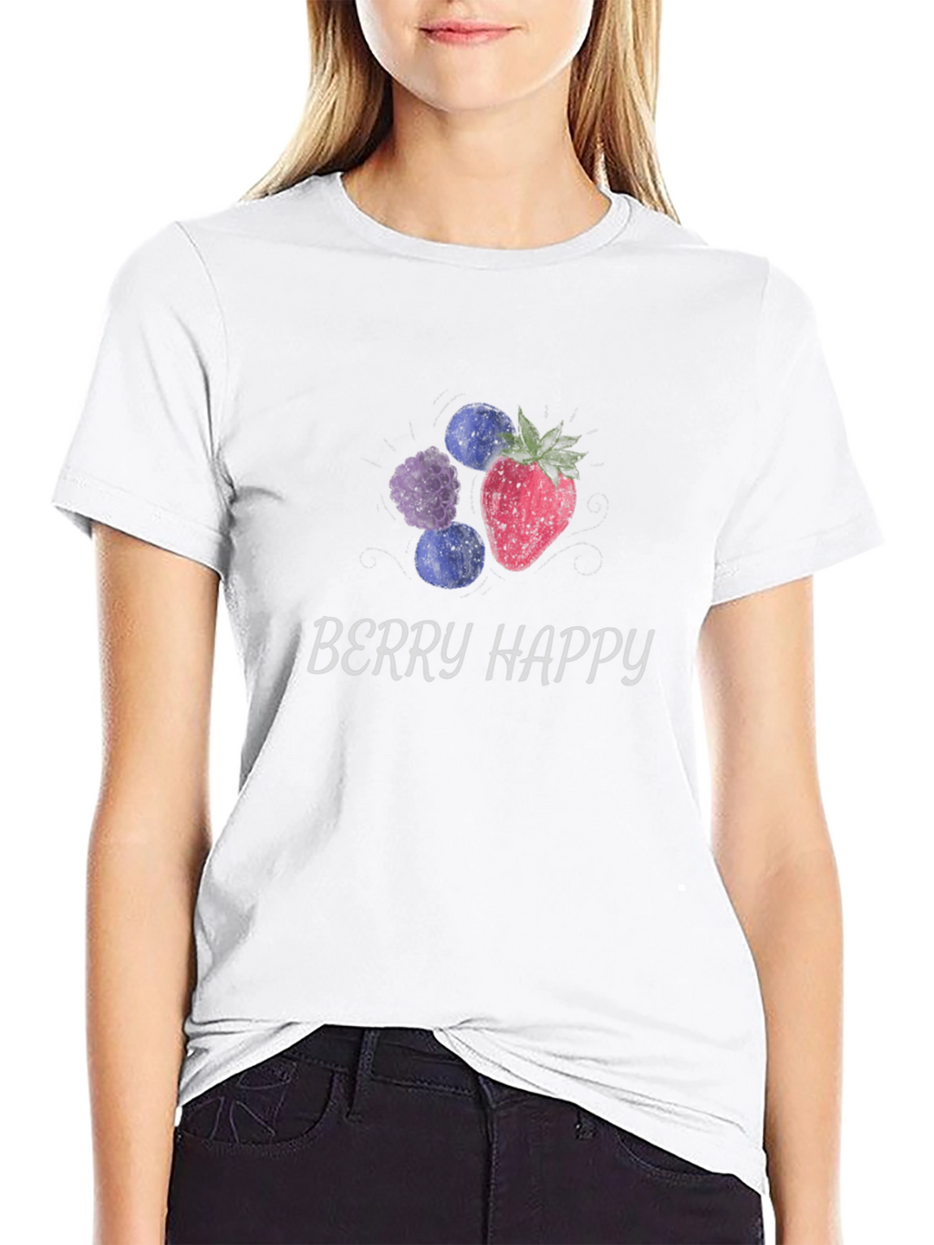 Berry Happy Graphic Tee - Unisex Soft Cotton Shirt