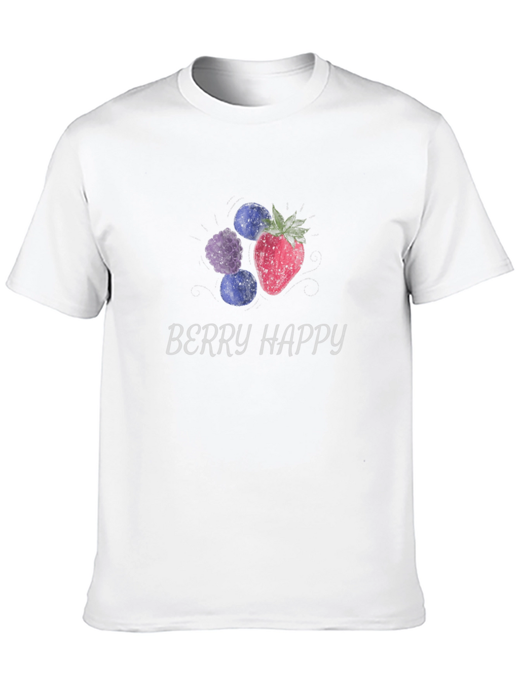 Berry Happy Graphic Tee - Unisex Soft Cotton Shirt