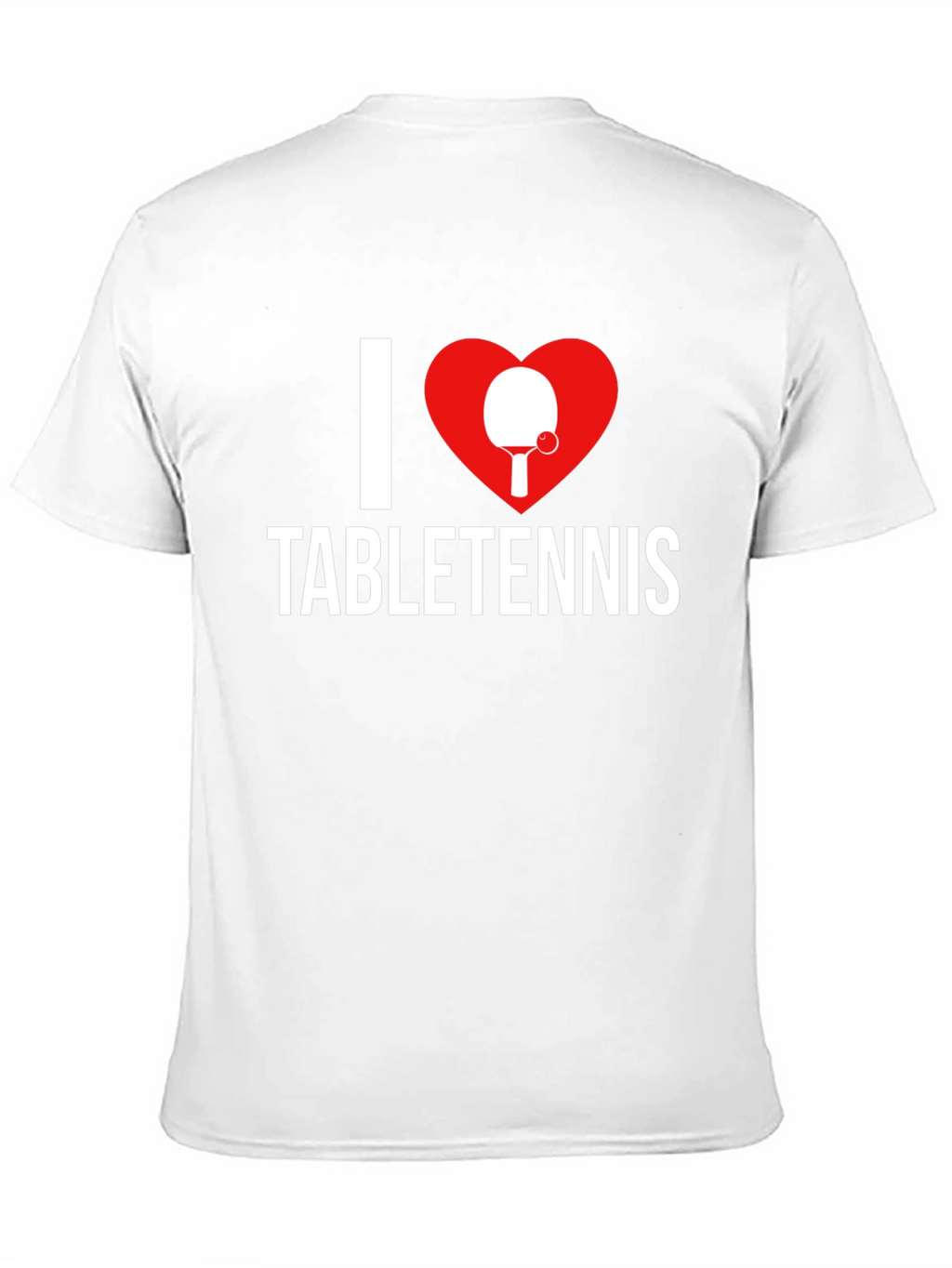I Heart Table Tennis T-Shirt - Black