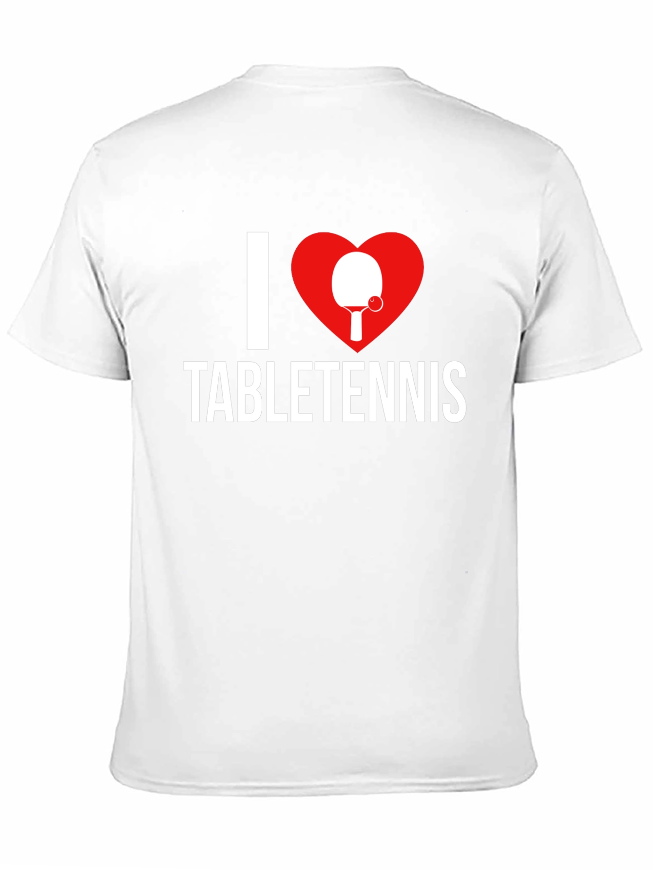 I Heart Table Tennis T-Shirt - Black