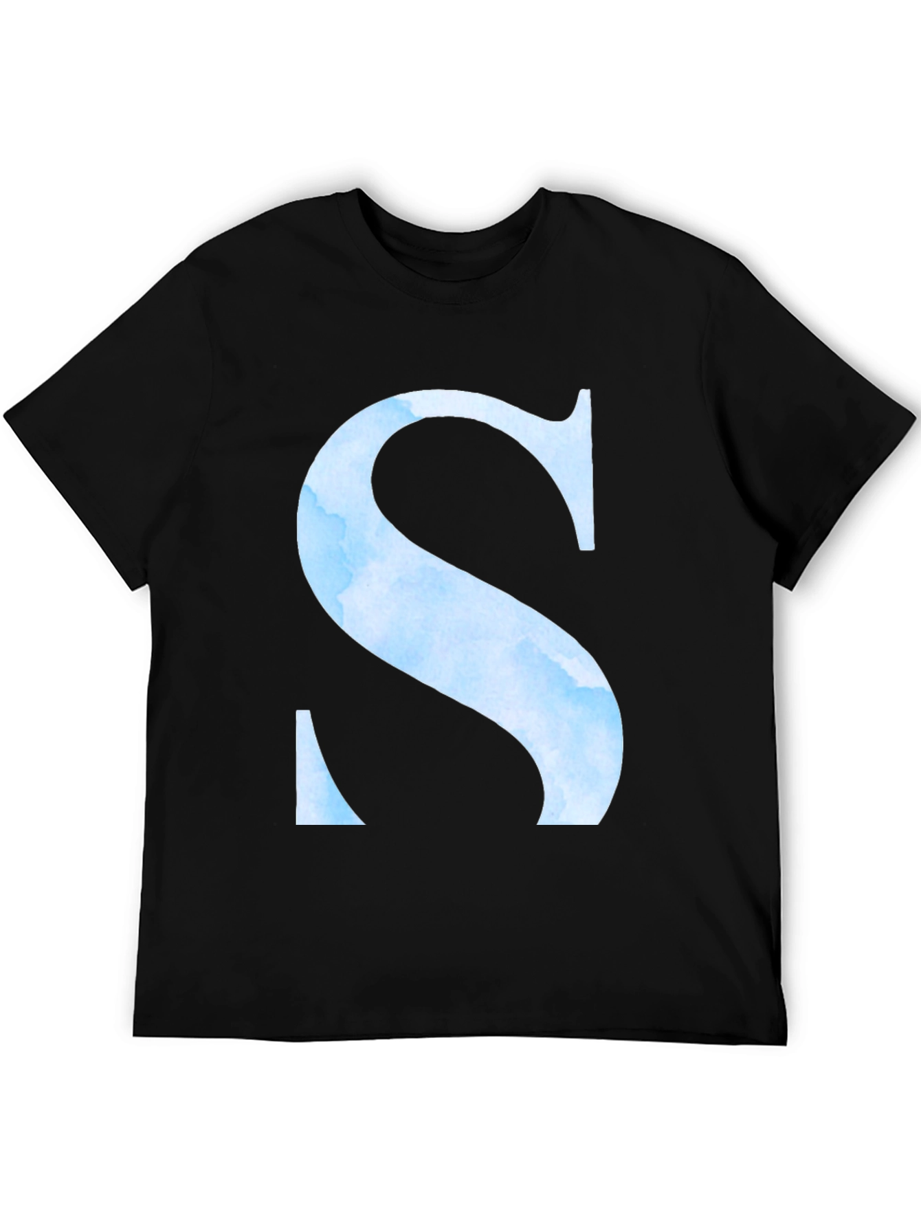 Letter S Graphic T-Shirt - Stylish Initial Tee