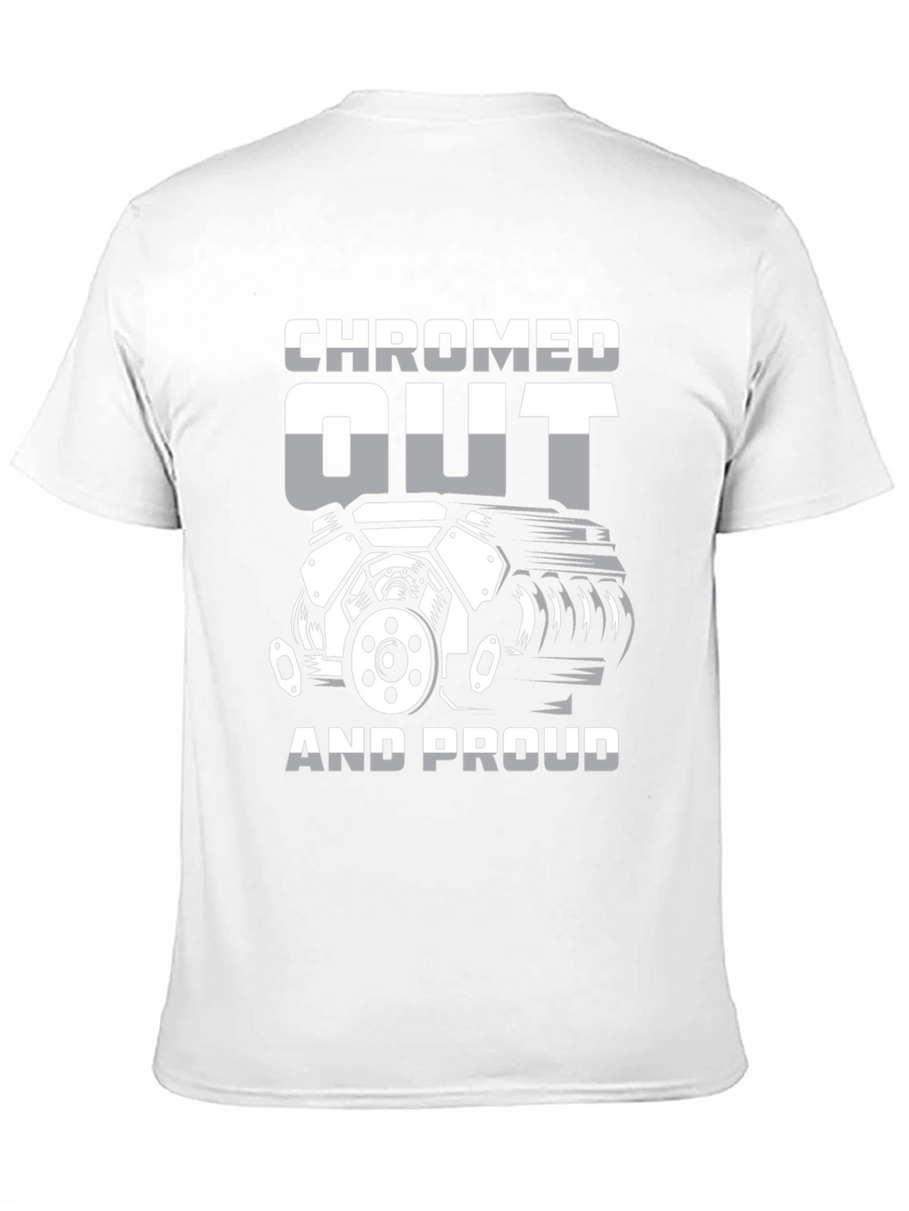 Chromed Out Engine T-Shirt - Mechanic Car Enthusiast Tee