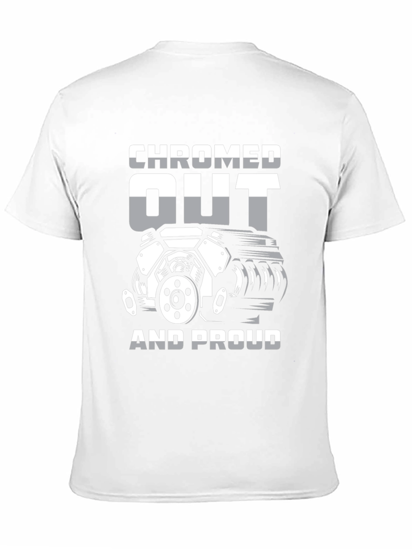 Chromed Out Engine T-Shirt - Mechanic Car Enthusiast Tee