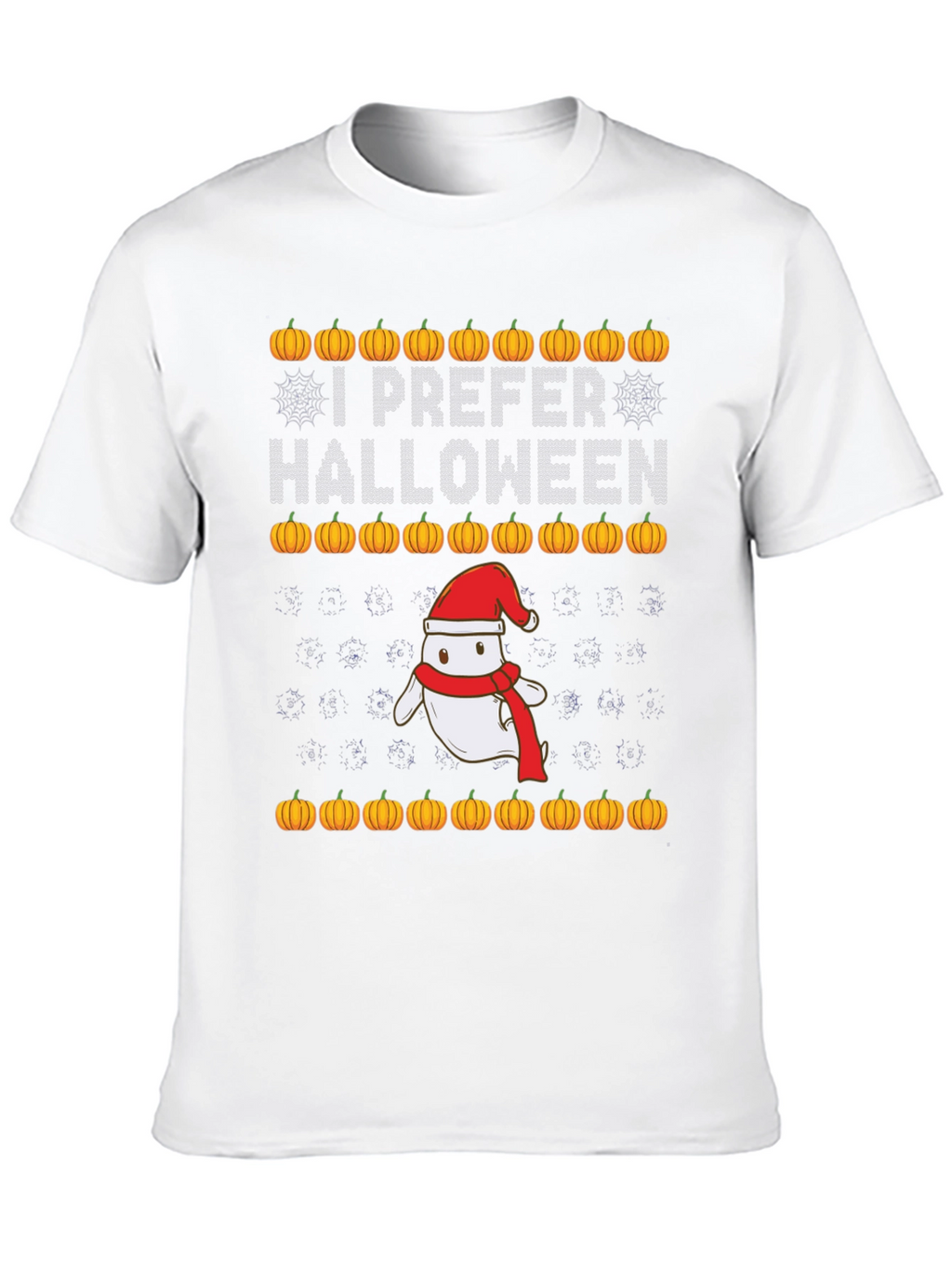I Prefer Halloween Christmas Ghost T-Shirt