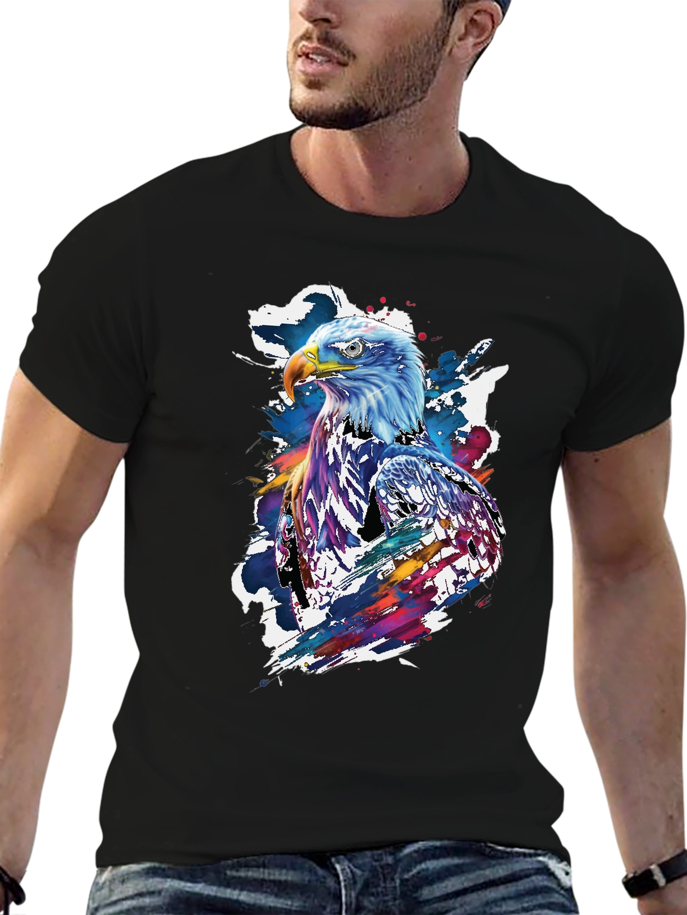 Eagle Graphic Black T-Shirt