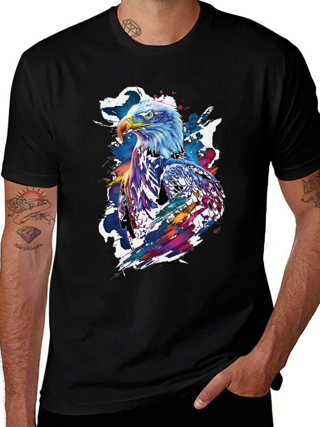 Eagle Graphic Black T-Shirt