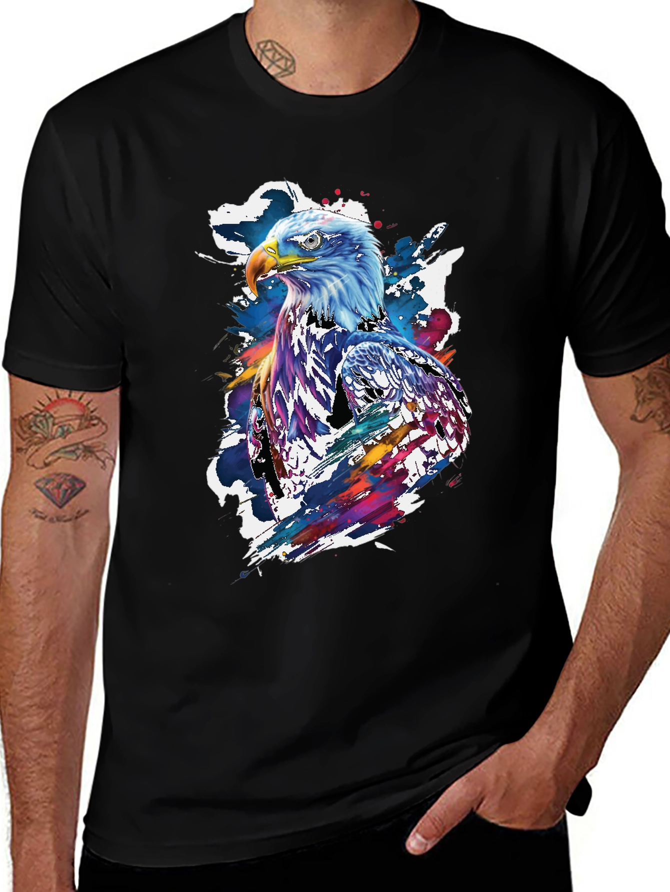Eagle Graphic Black T-Shirt