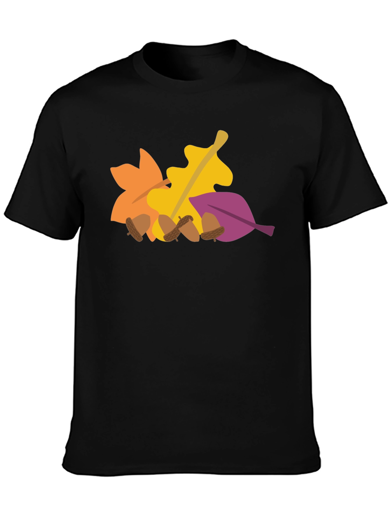 Fall Leaves & Acorns Graphic Tee - Autumn Vibes