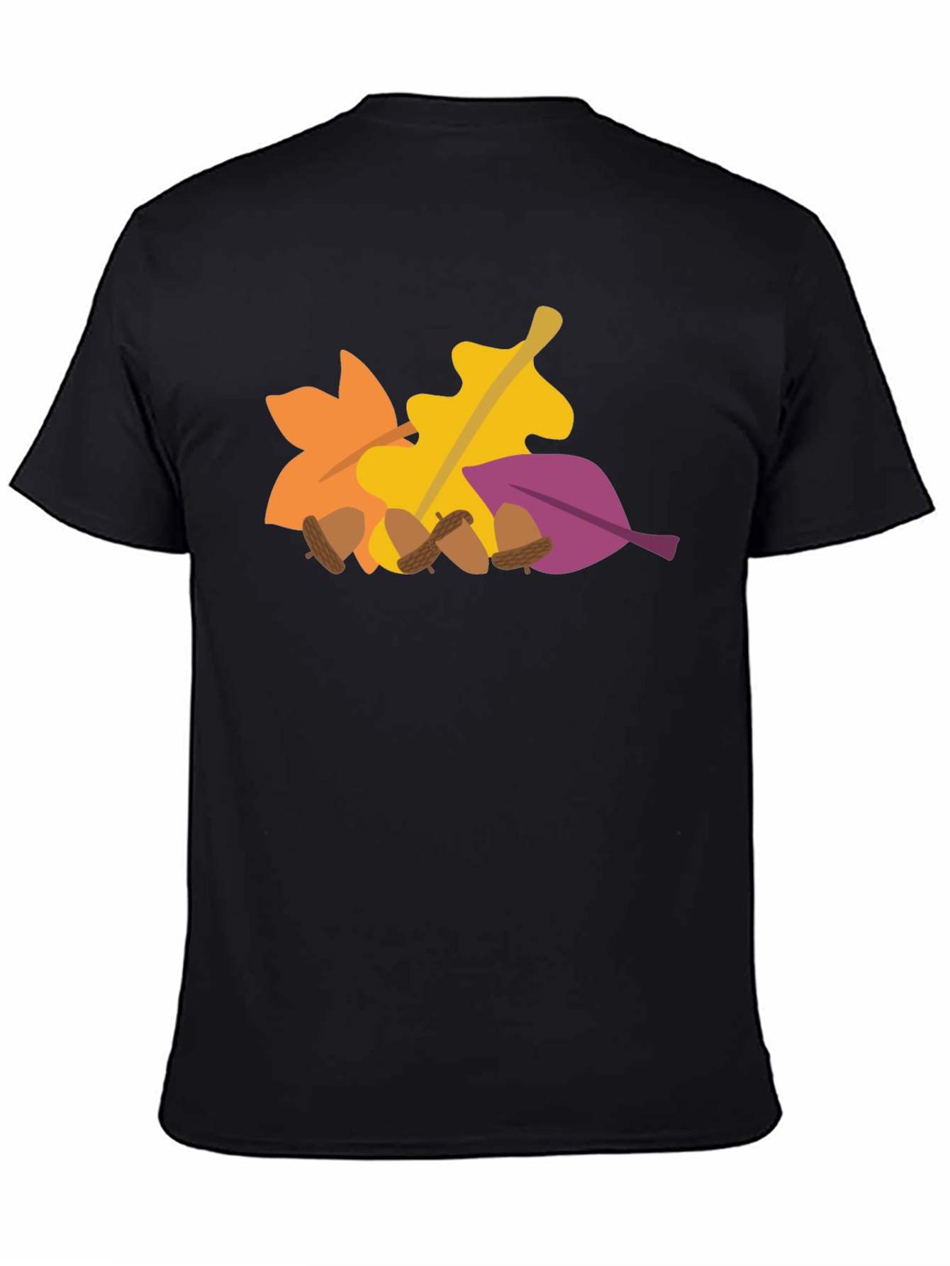 Fall Leaves & Acorns Graphic Tee - Autumn Vibes
