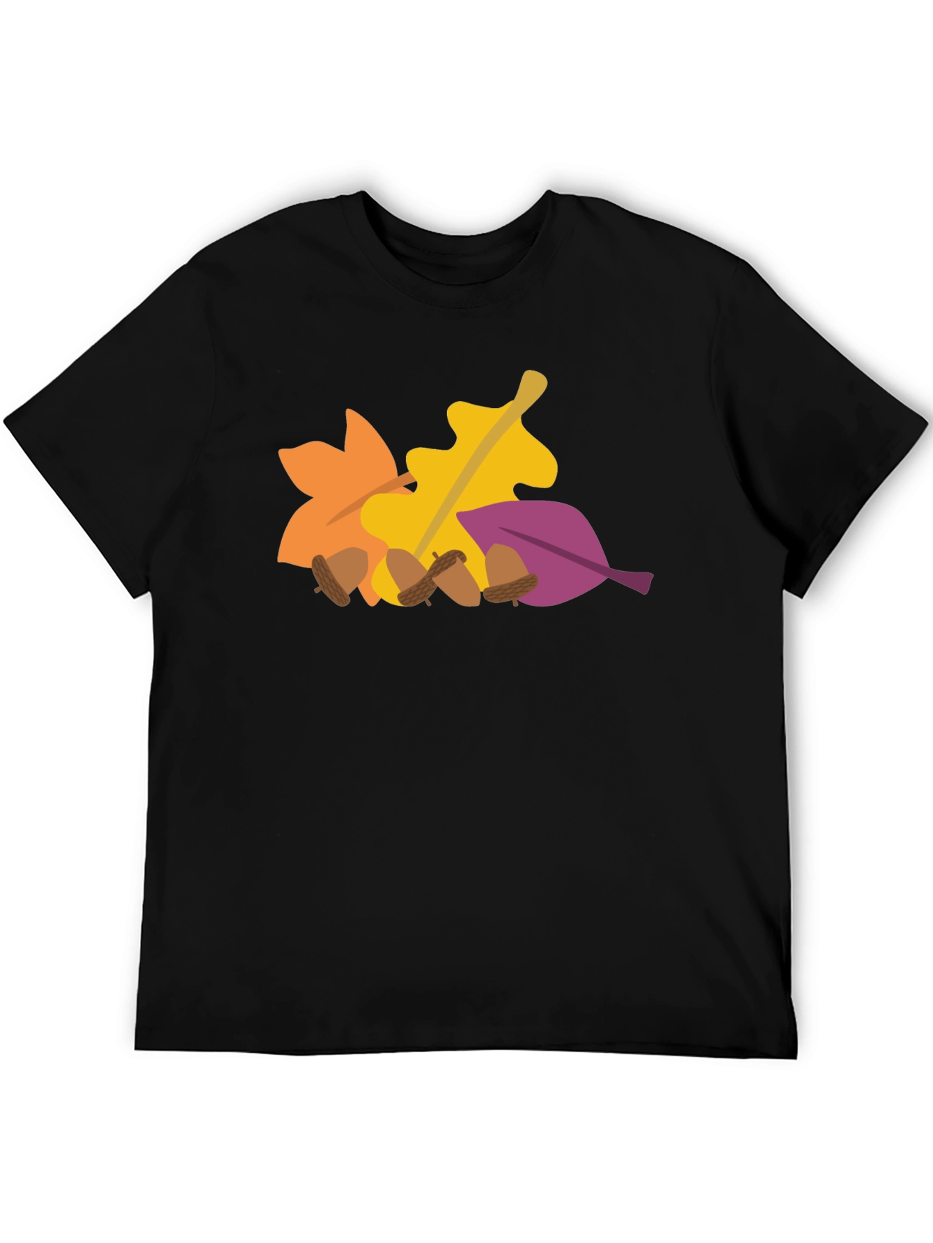 Fall Leaves & Acorns Graphic Tee - Autumn Vibes
