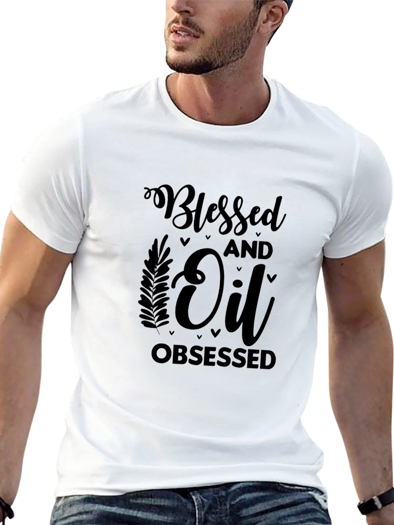 Blessed and Oil Obsessed Black T-Shirt