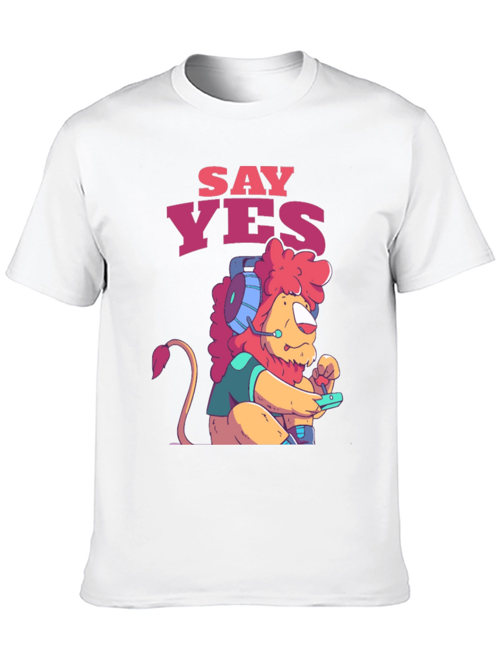Say Yes Gaming Lion Graphic Tee - Unisex T-Shirt