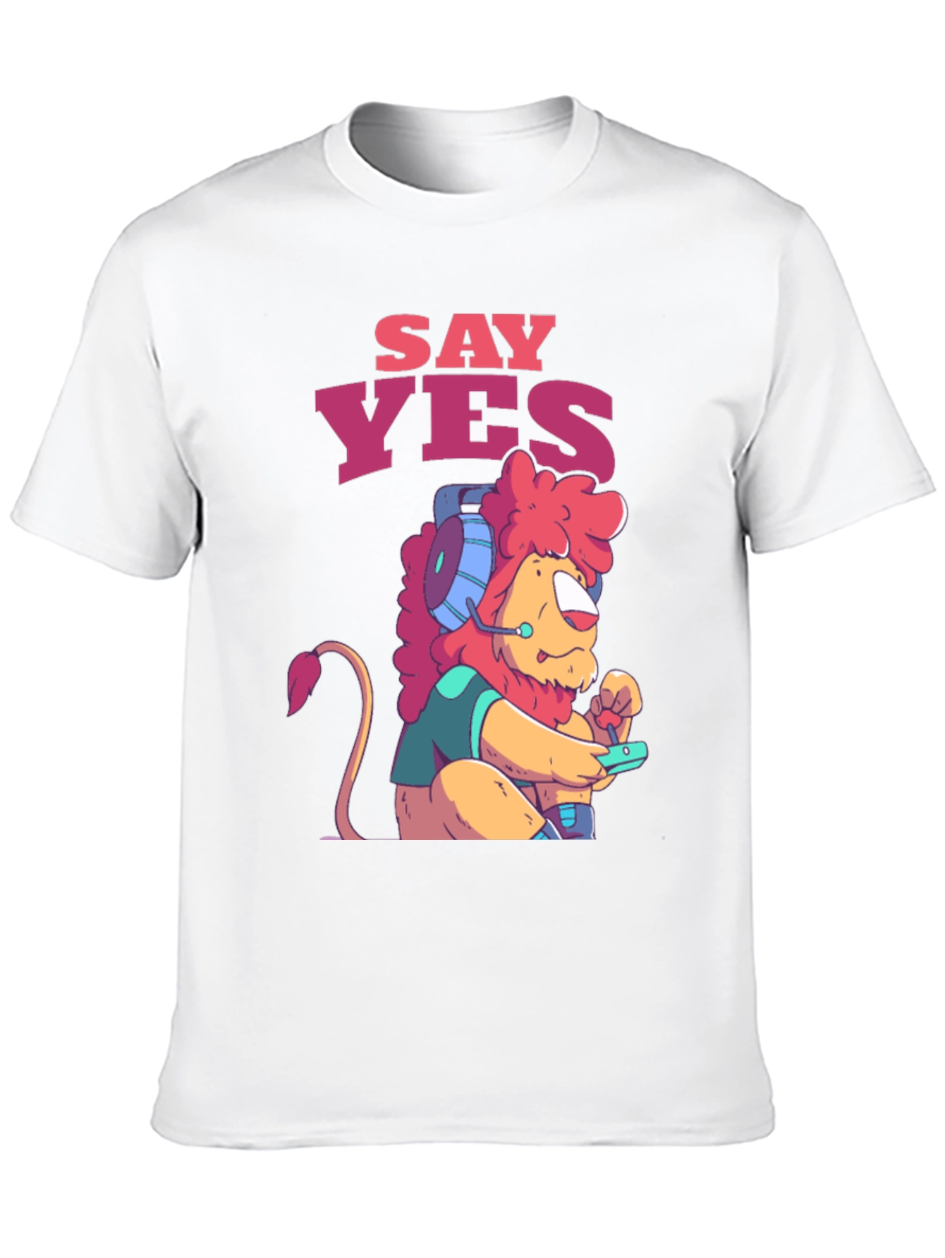 Say Yes Gaming Lion Graphic Tee - Unisex T-Shirt