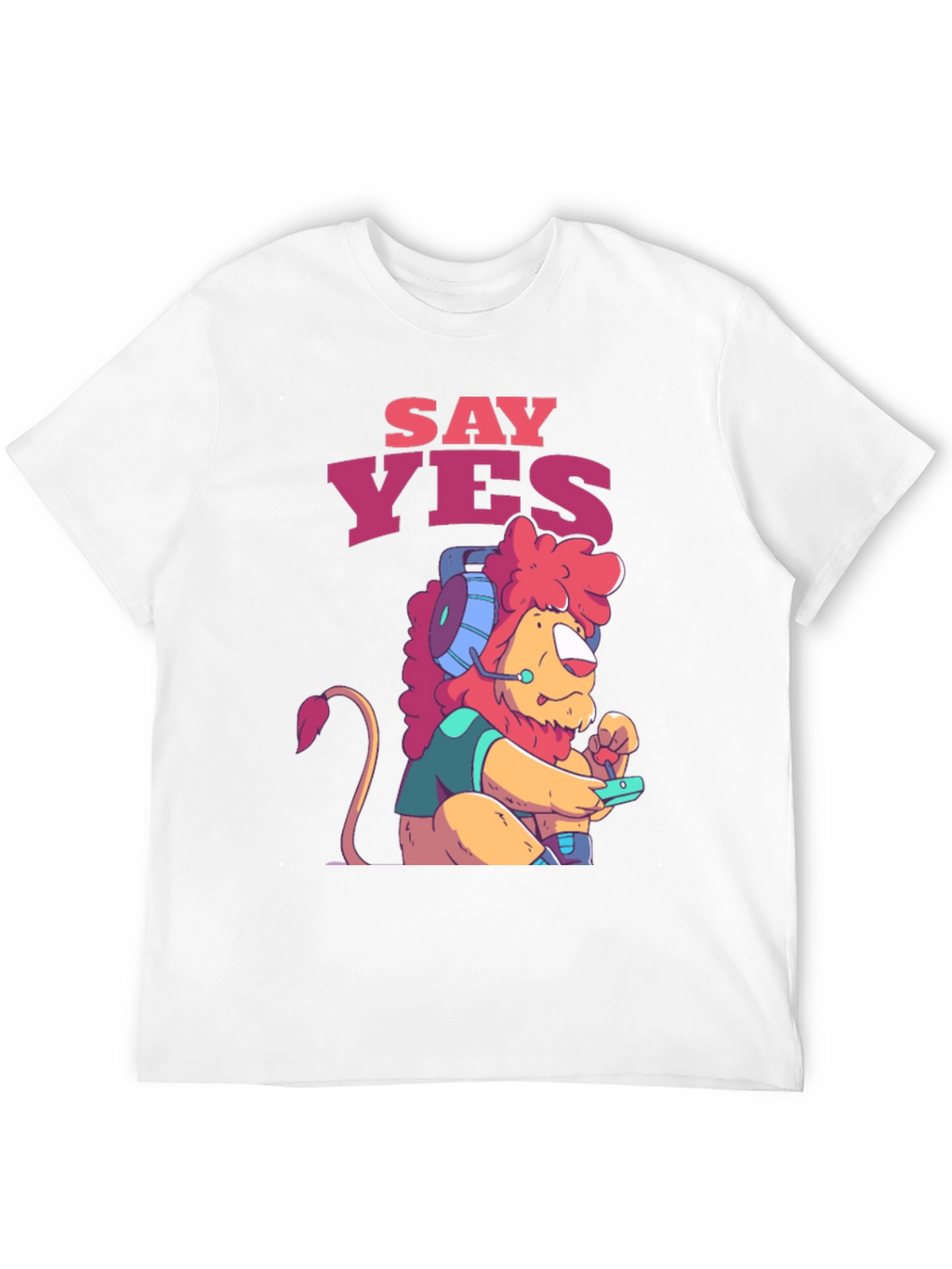 Say Yes Gaming Lion Graphic Tee - Unisex T-Shirt