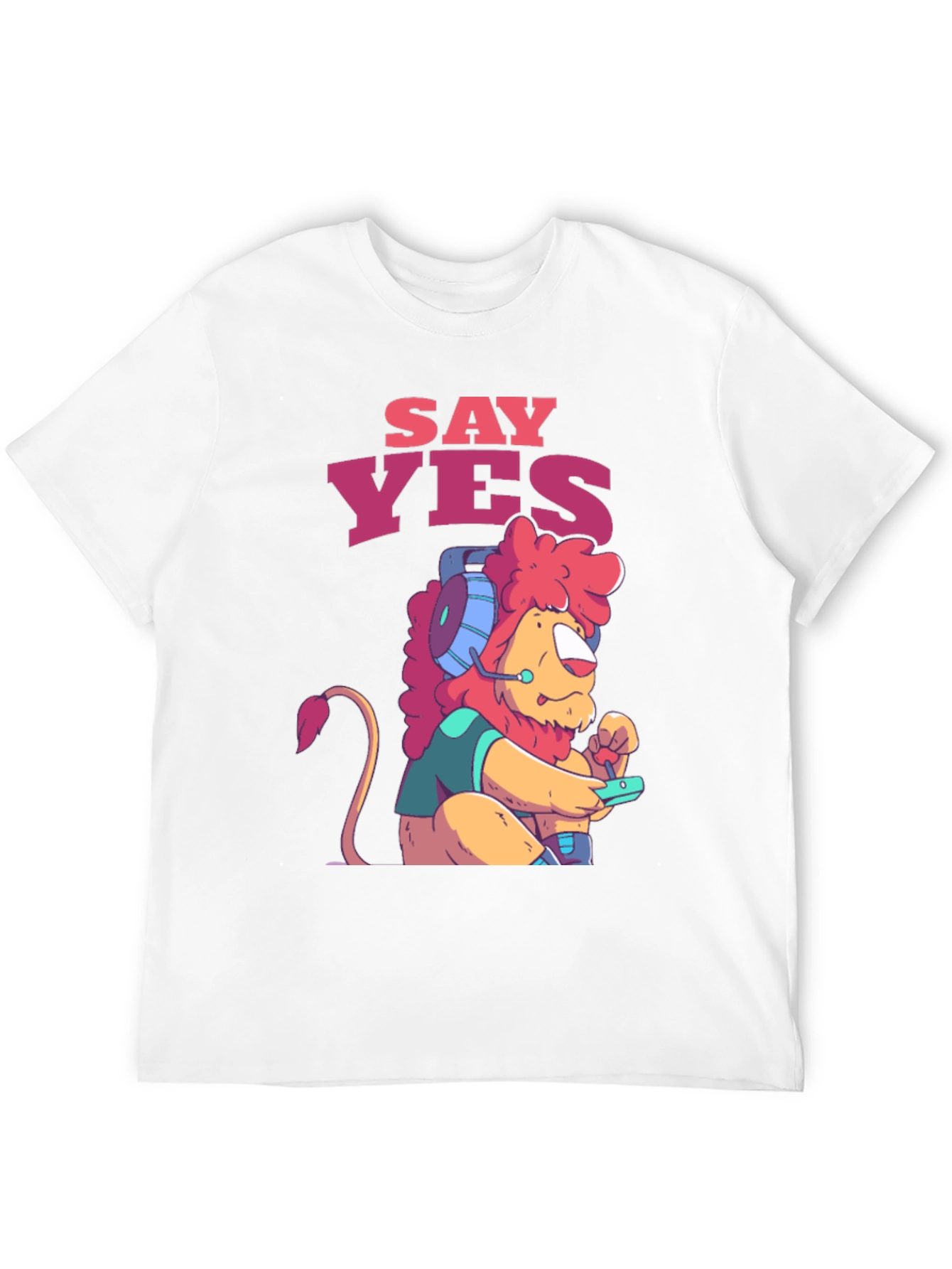 Say Yes Gaming Lion Graphic Tee - Unisex T-Shirt