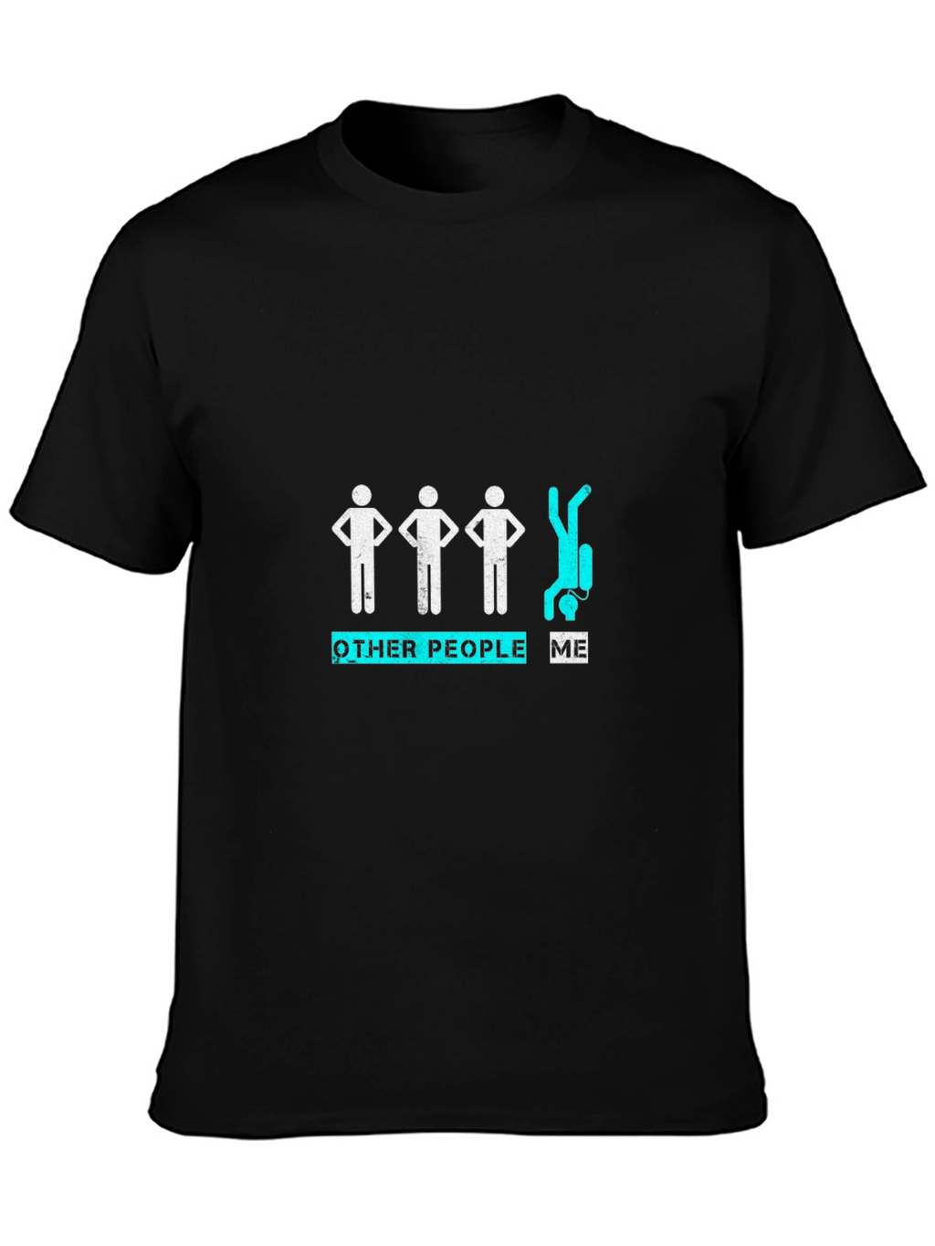 Funny Scuba Diving T-Shirt: Other People vs Me Diver