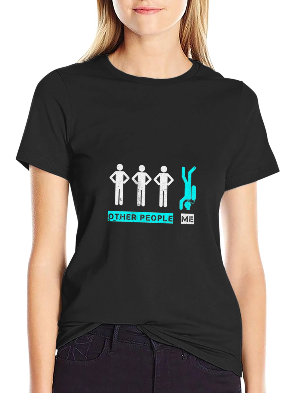Funny Scuba Diving T-Shirt: Other People vs Me Diver
