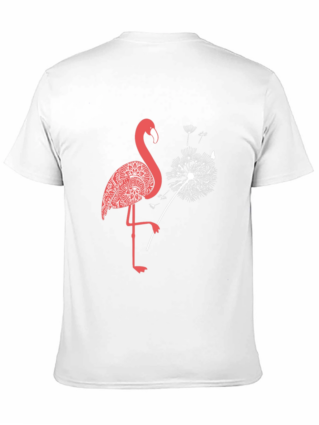Flamingo Dandelion Graphic Tee - Stylish Comfort