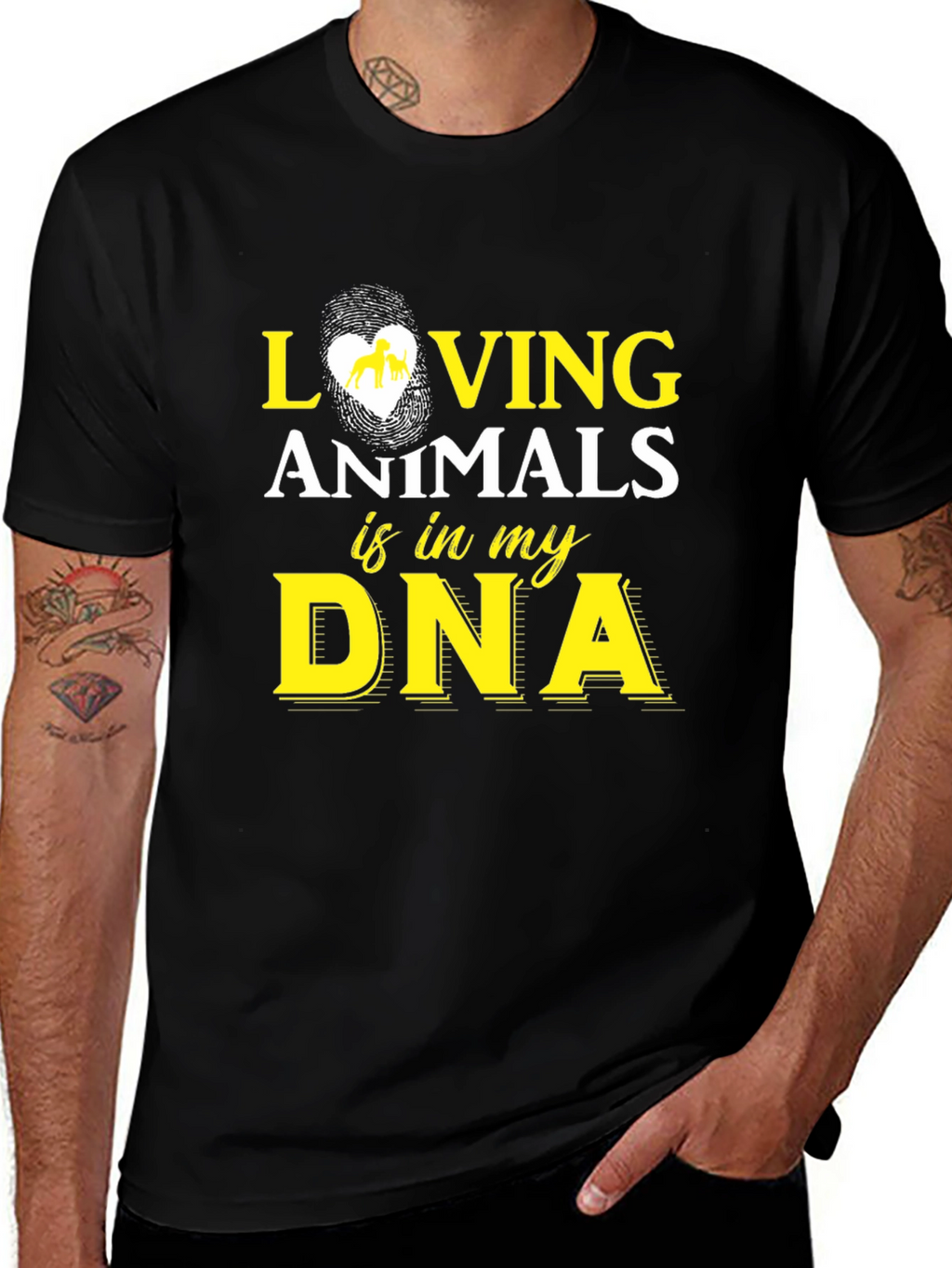 Loving Animals DNA Graphic Tee