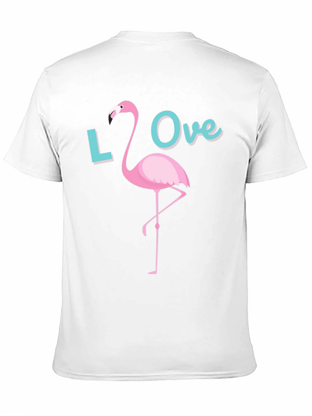 Love Flamingo Graphic T-Shirt - Casual Tee