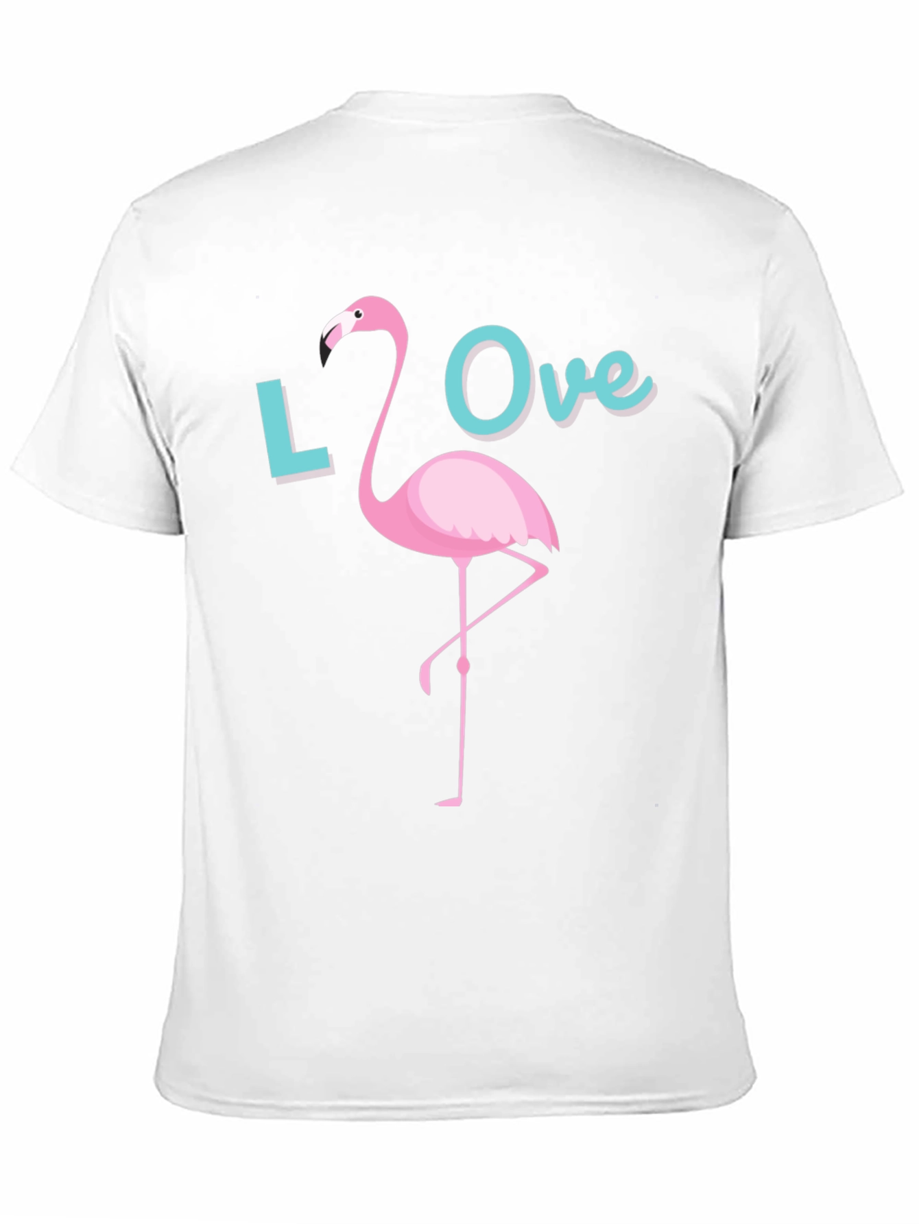 Love Flamingo Graphic T-Shirt - Casual Tee