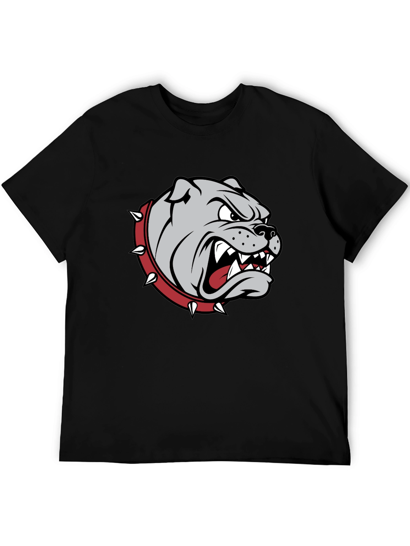 Mens Bulldog Graphic T-Shirt - Black